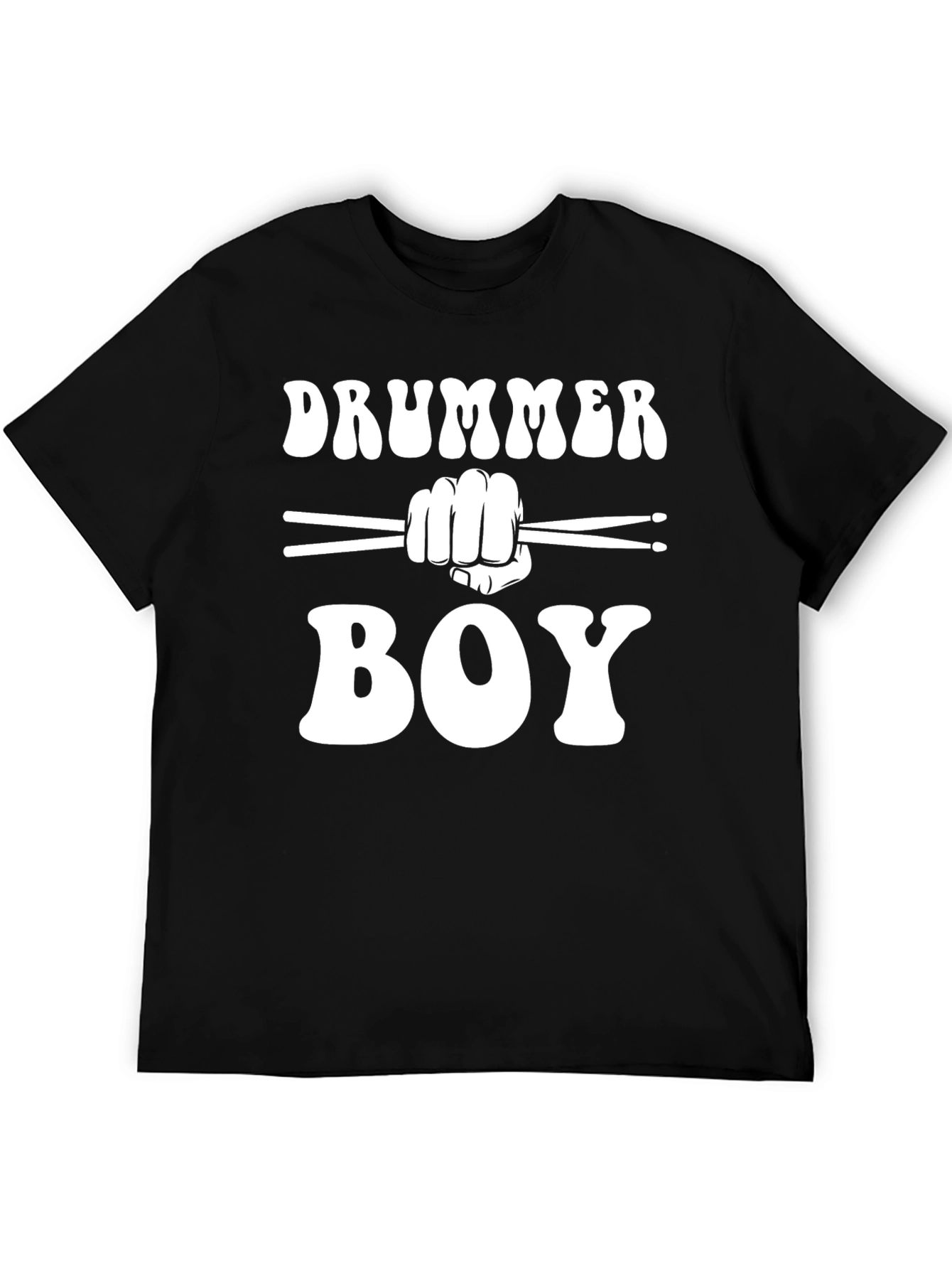 Drummer Boy T-Shirt - Black Cotton Tee
