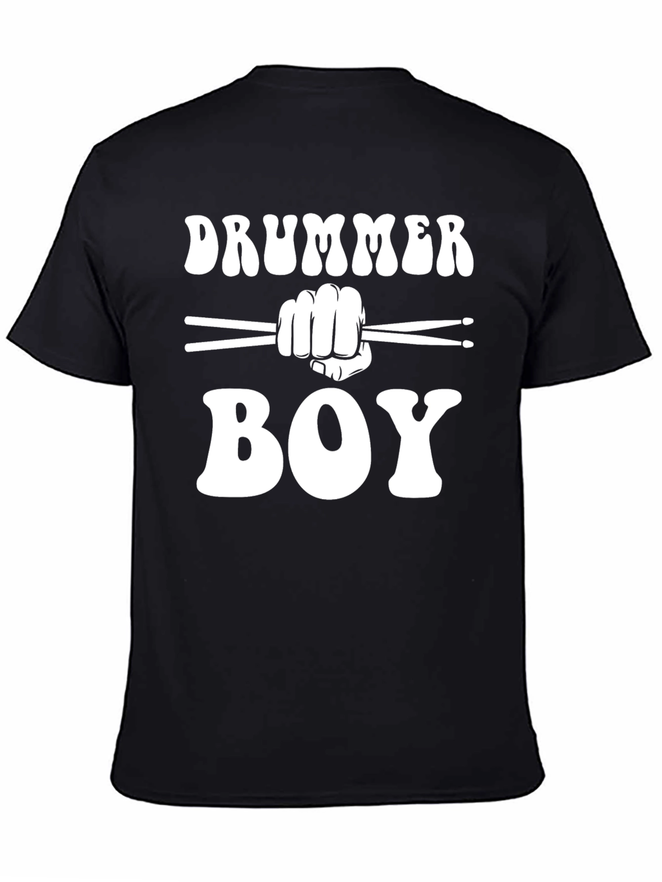 Drummer Boy T-Shirt - Black Cotton Tee