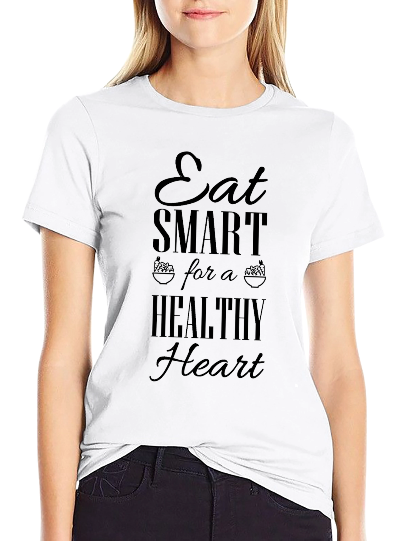 Eat Smart for a Healthy Heart Graphic T-Shirt