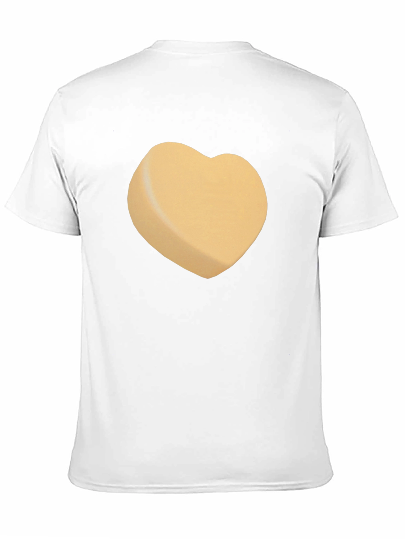 Heart-Shaped Candy Design Black T-Shirt