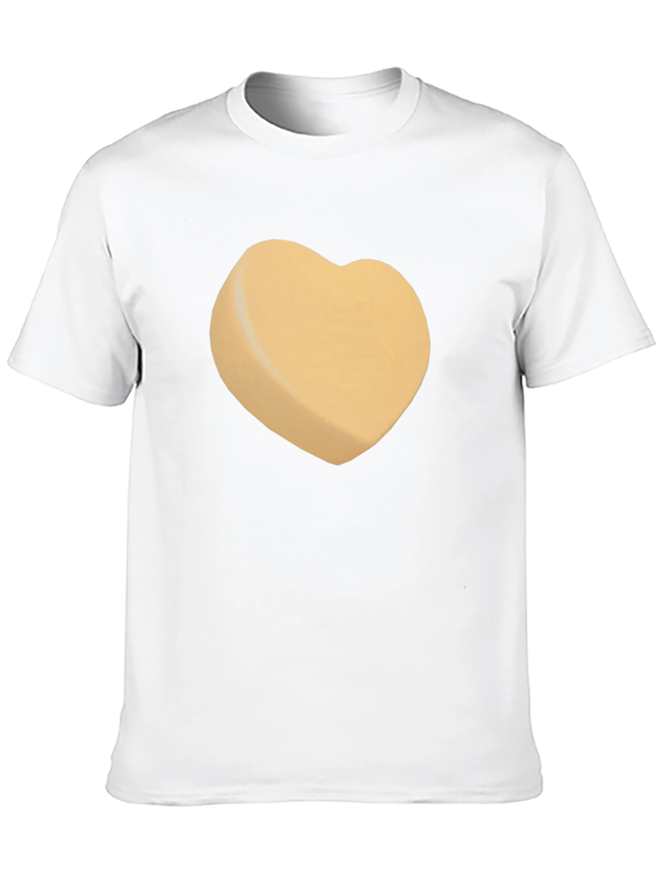 Heart-Shaped Candy Design Black T-Shirt