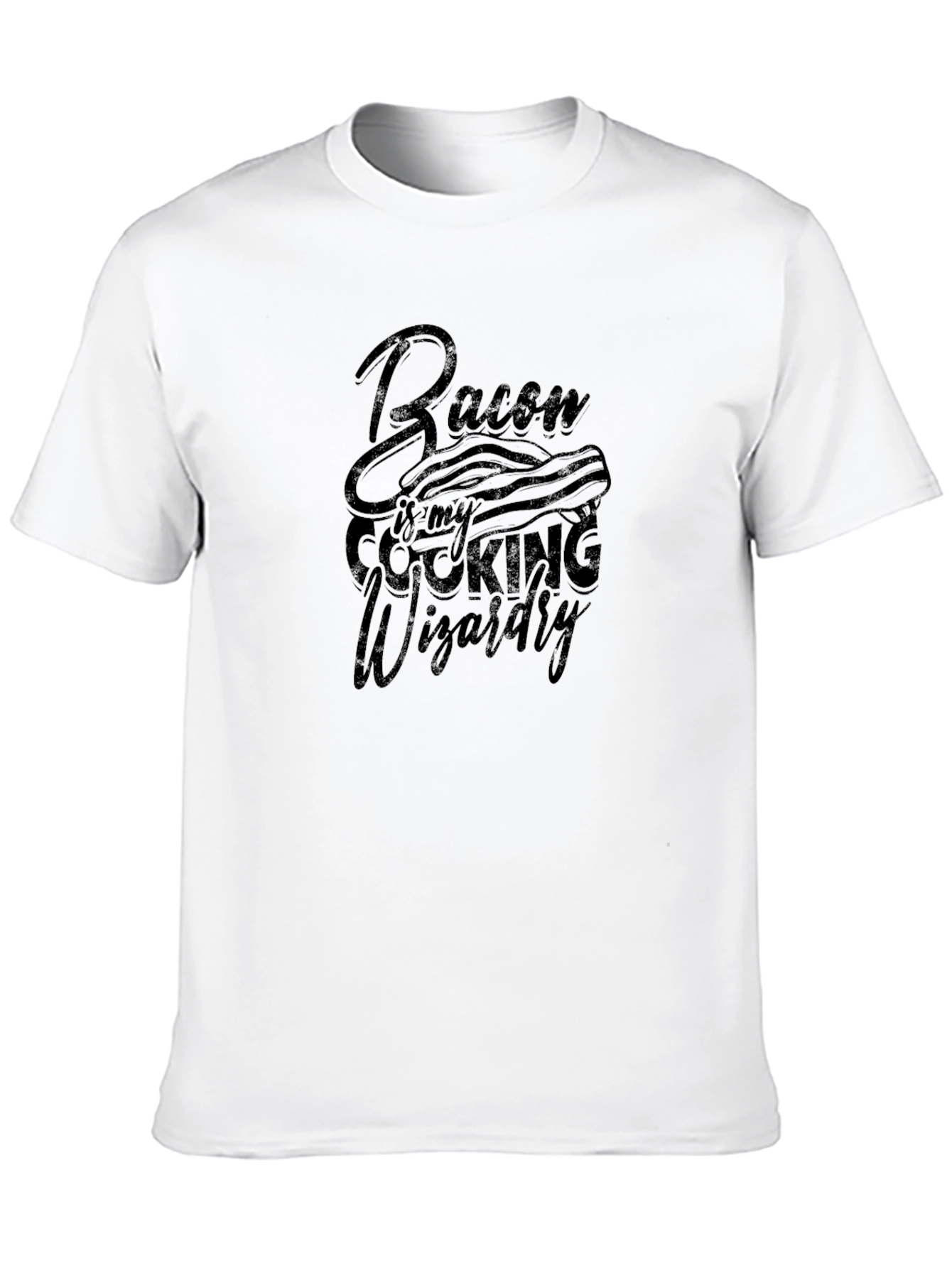 Bacon is my Cooking Wizardry Black T-shirt