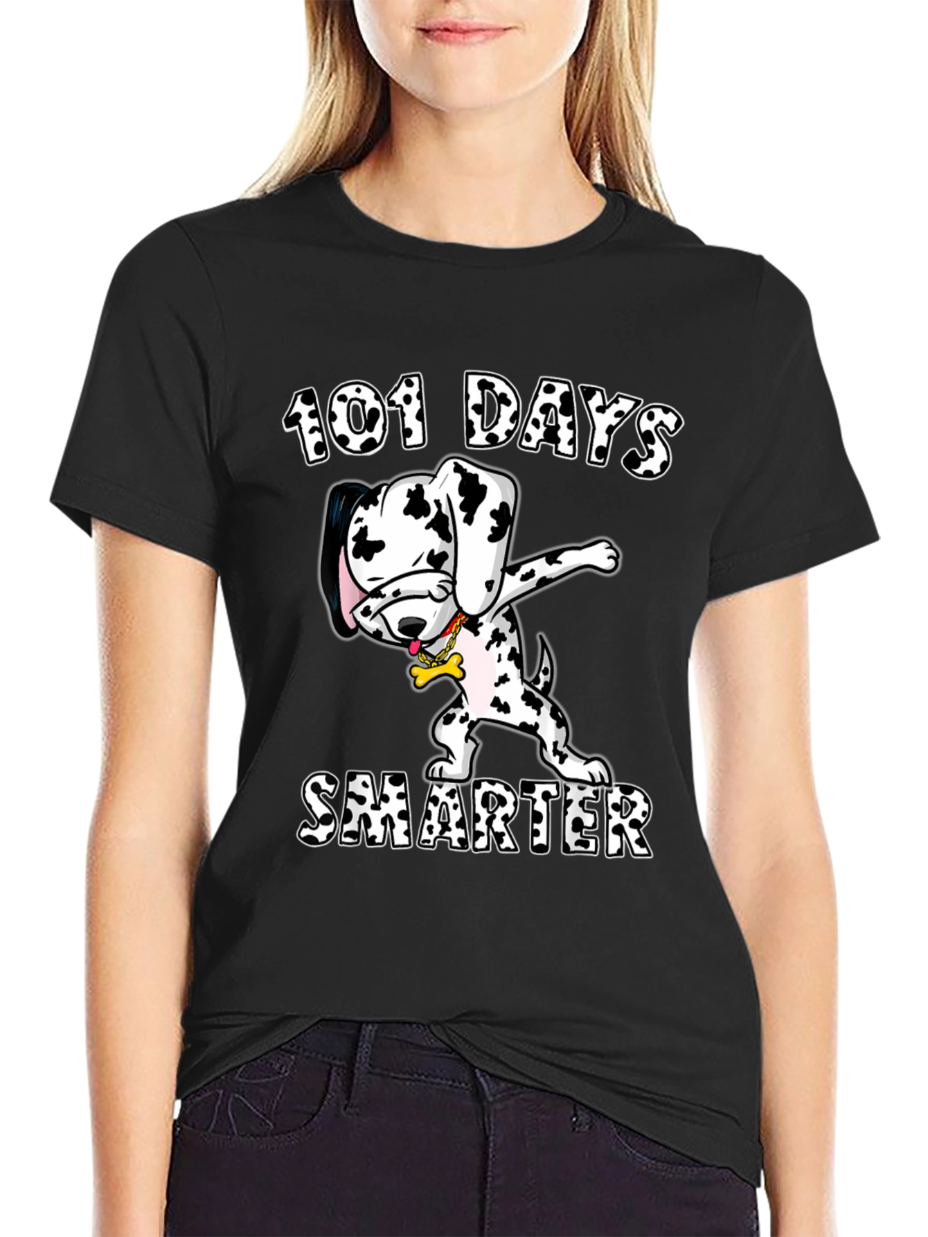101 Days Smarter Dalmatian Dog T-Shirt