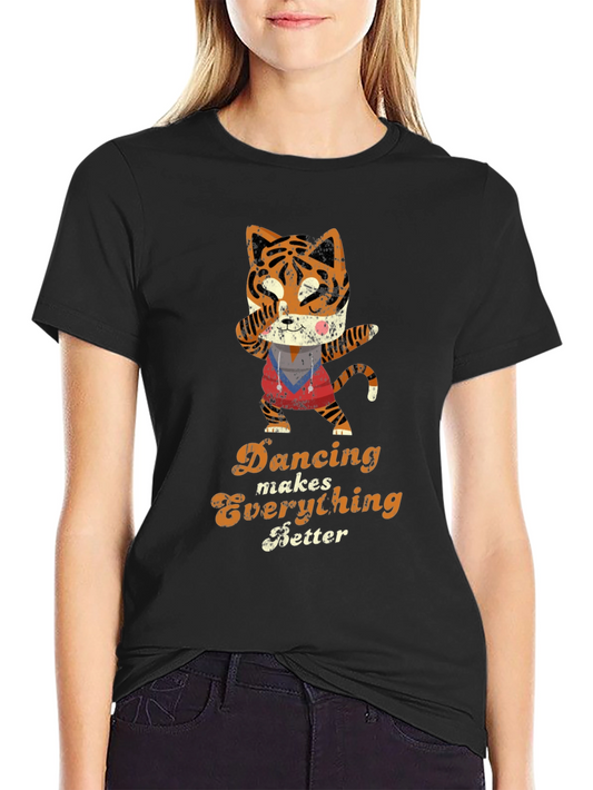 Dancing Tiger Graphic Tee - Makes Everything Better