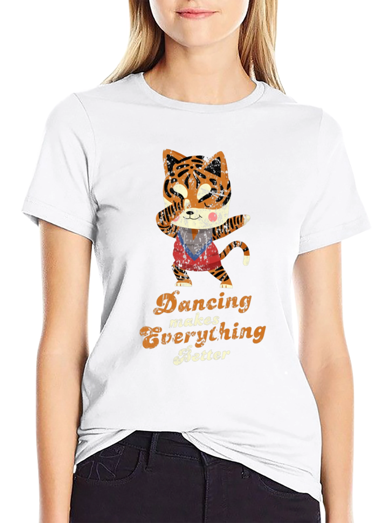 Dancing Tiger Graphic Tee - Makes Everything Better