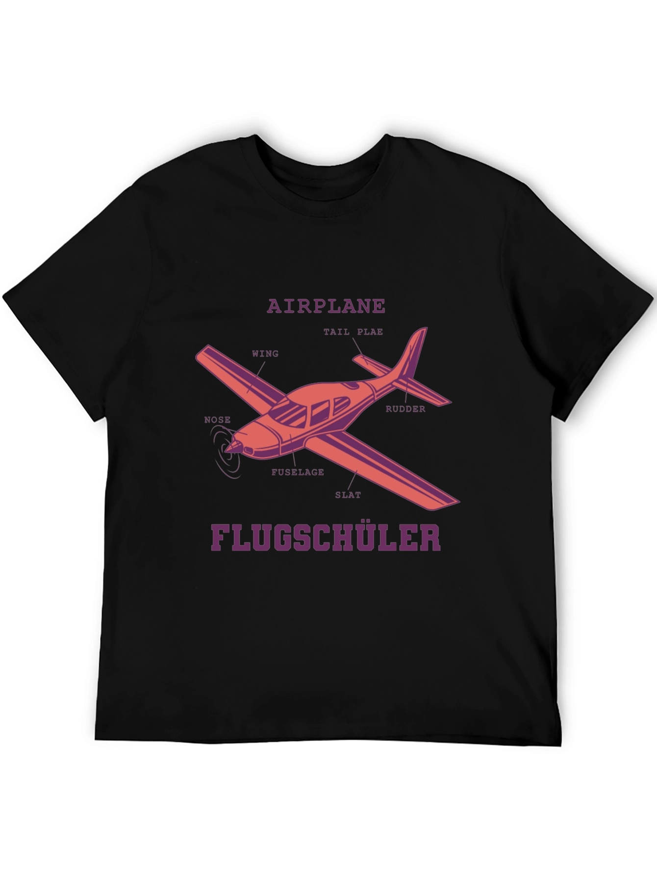 Airplane Diagram T-Shirt - Pilot in Training