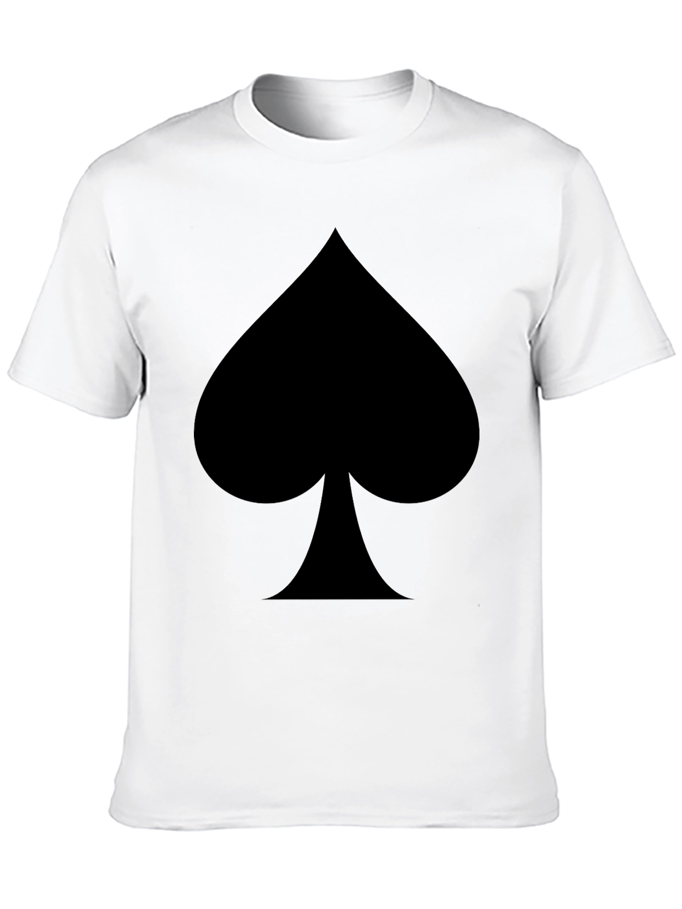 Mens Black Spade Graphic T-Shirt