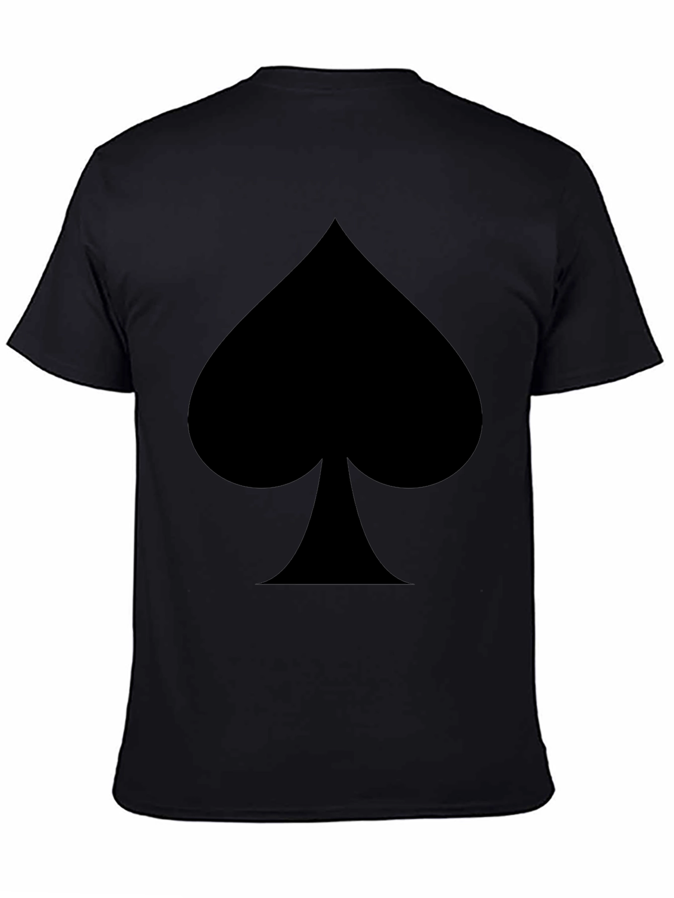 Mens Black Spade Graphic T-Shirt