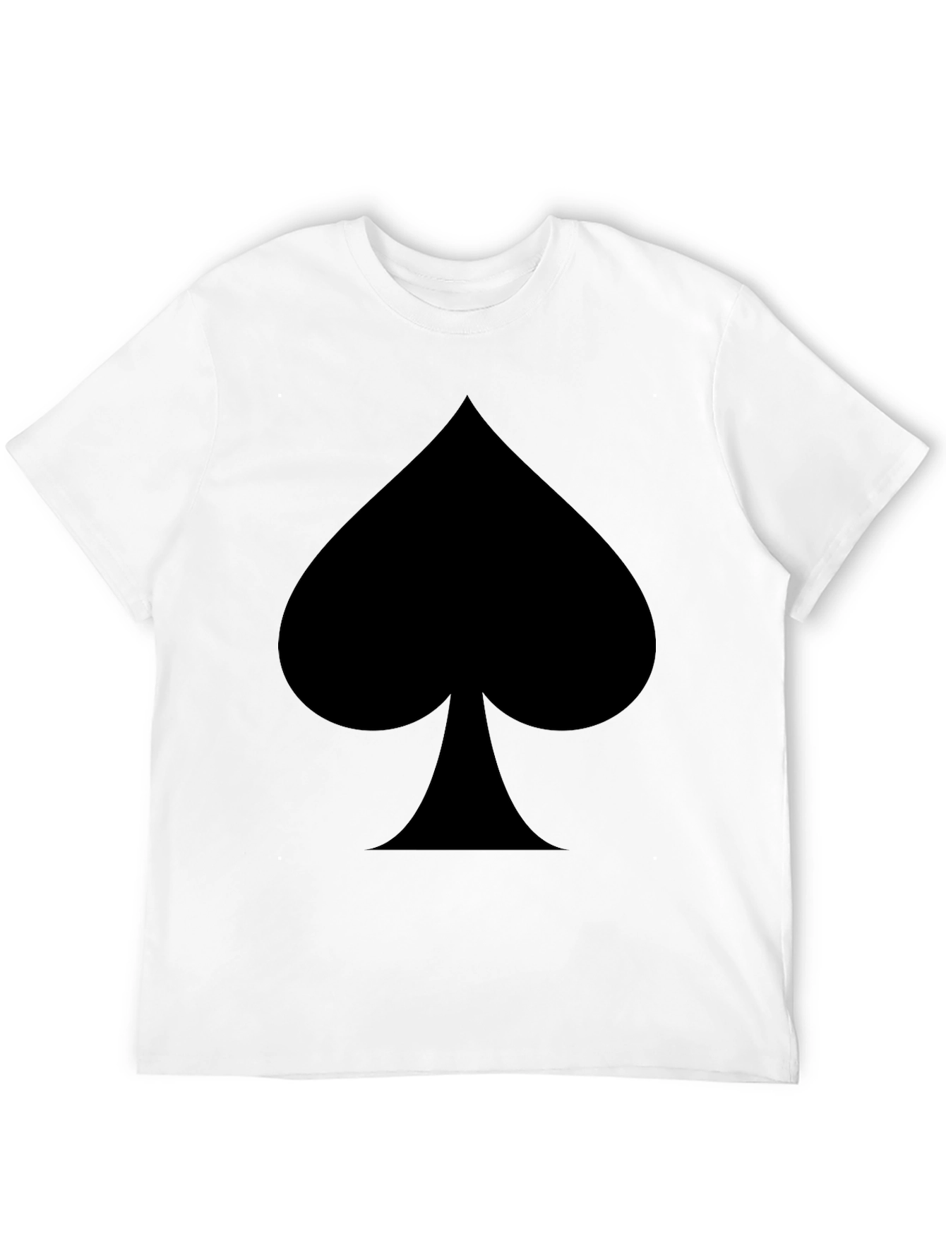 Mens Black Spade Graphic T-Shirt