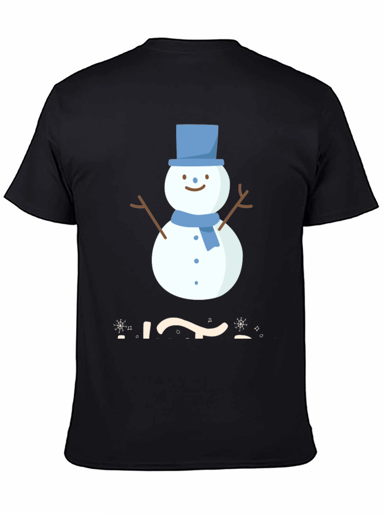 Festive Snowman Graphic Tee - Winter Holiday Apparel