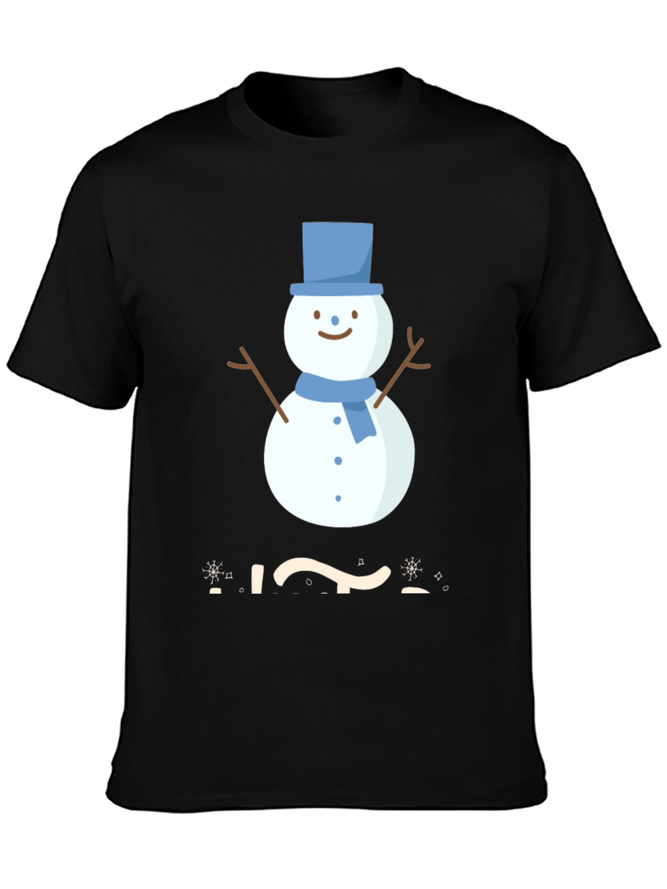 Festive Snowman Graphic Tee - Winter Holiday Apparel