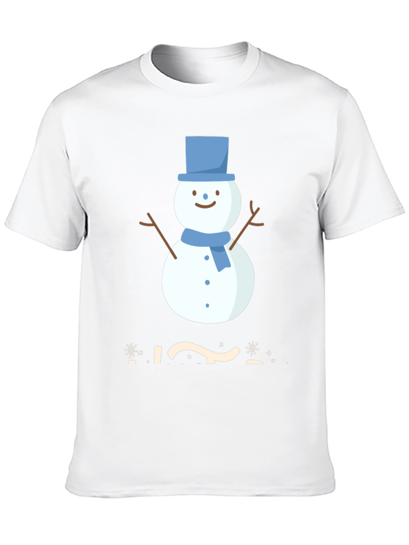 Festive Snowman Graphic Tee - Winter Holiday Apparel