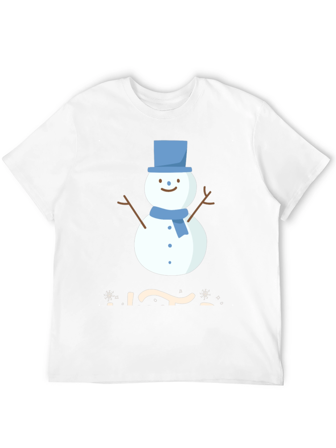 Festive Snowman Graphic Tee - Winter Holiday Apparel