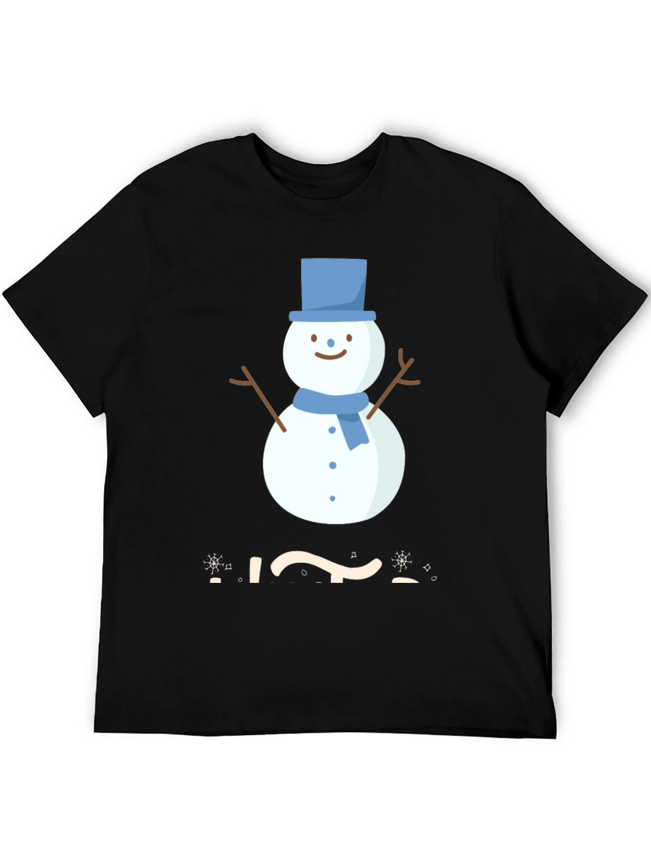Festive Snowman Graphic Tee - Winter Holiday Apparel