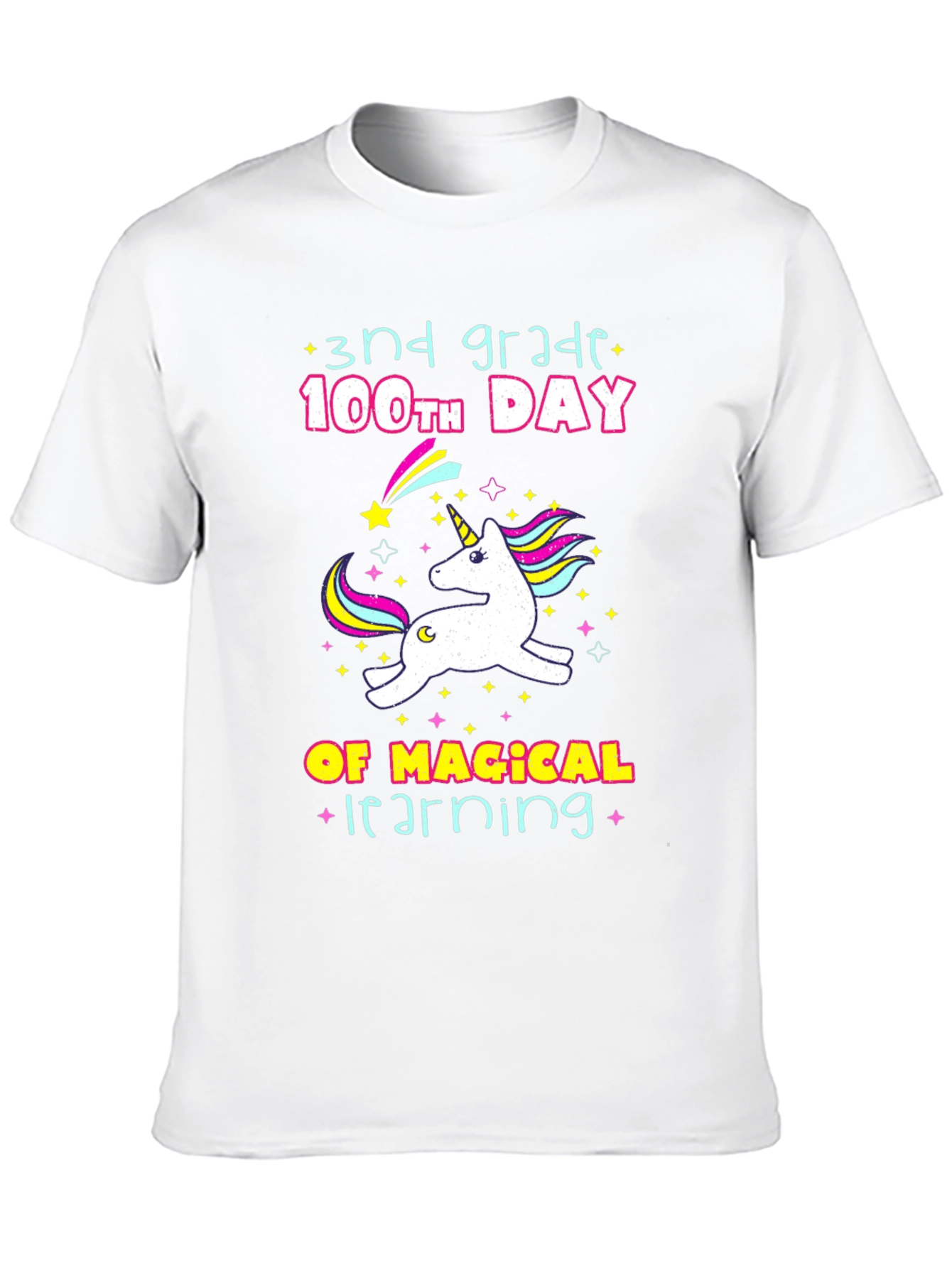 3rd Grade 100th Day Unicorn T-Shirt