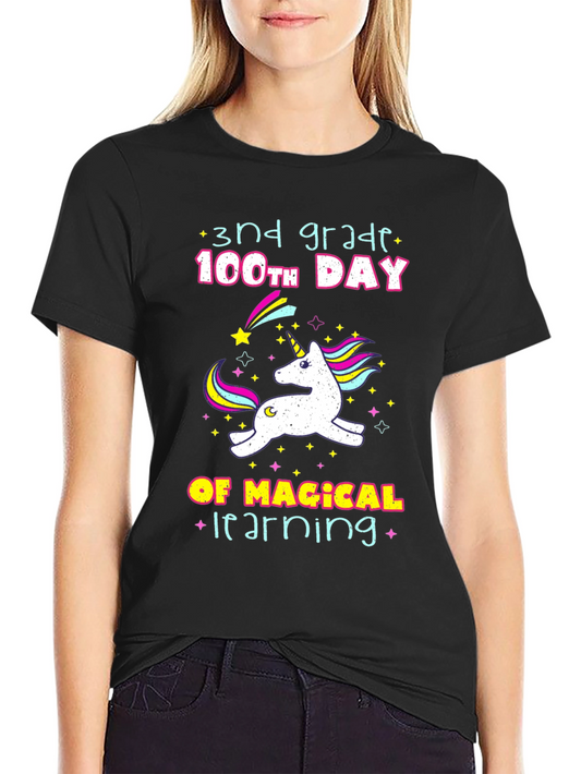 3rd Grade 100th Day Unicorn T-Shirt