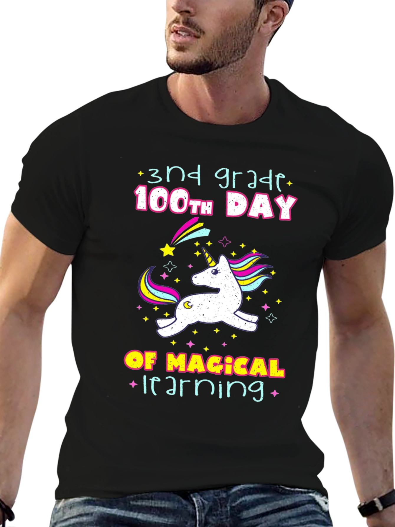 3rd Grade 100th Day Unicorn T-Shirt