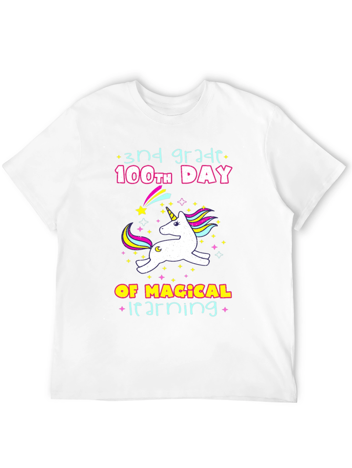 3rd Grade 100th Day Unicorn T-Shirt