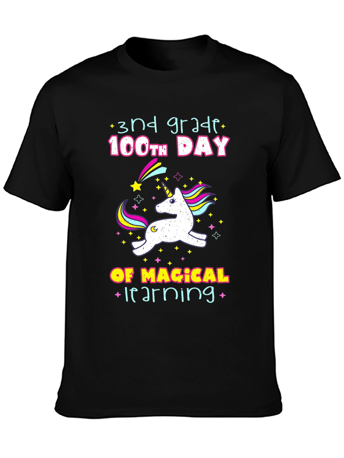 3rd Grade 100th Day Unicorn T-Shirt