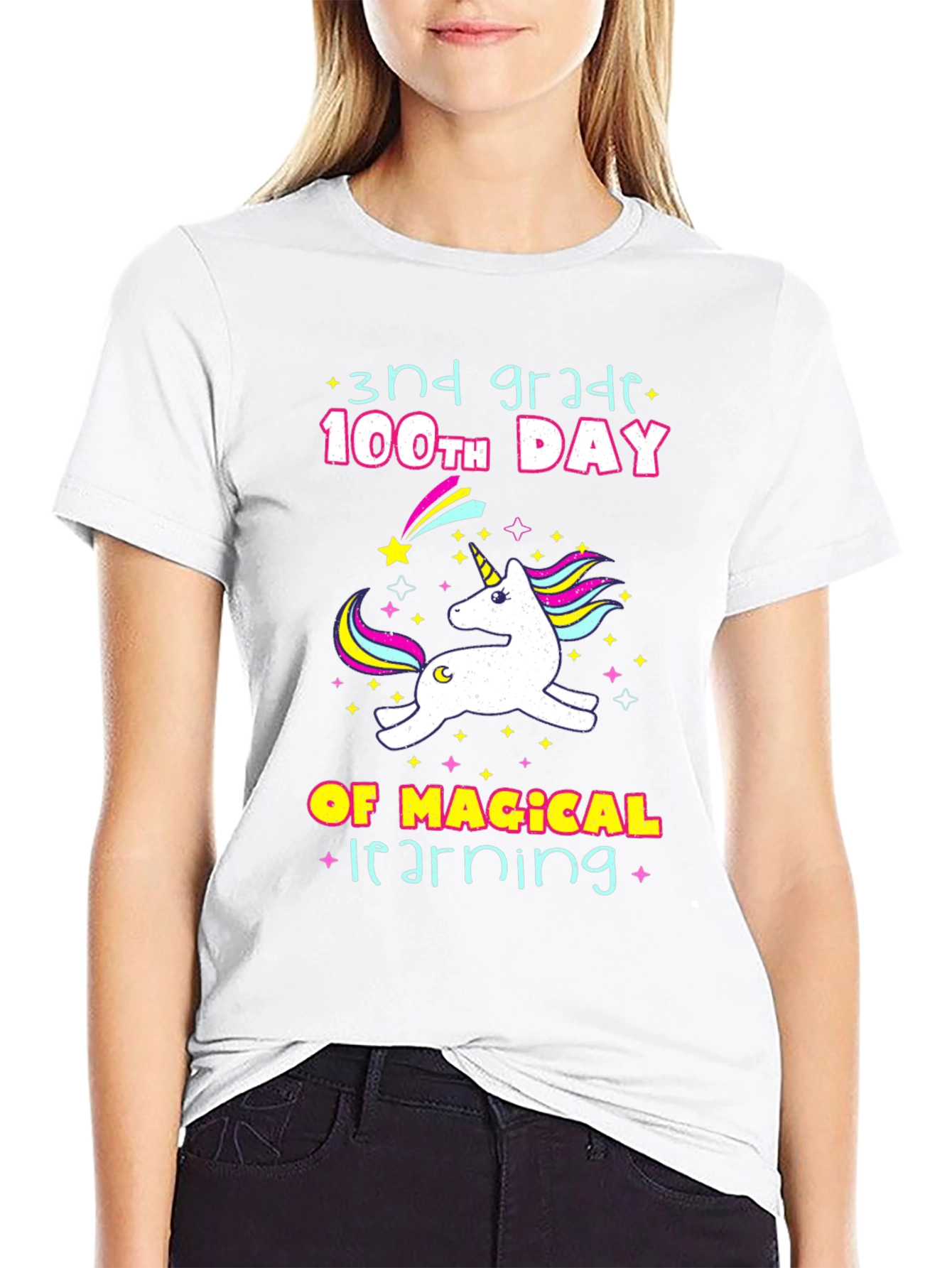 3rd Grade 100th Day Unicorn T-Shirt