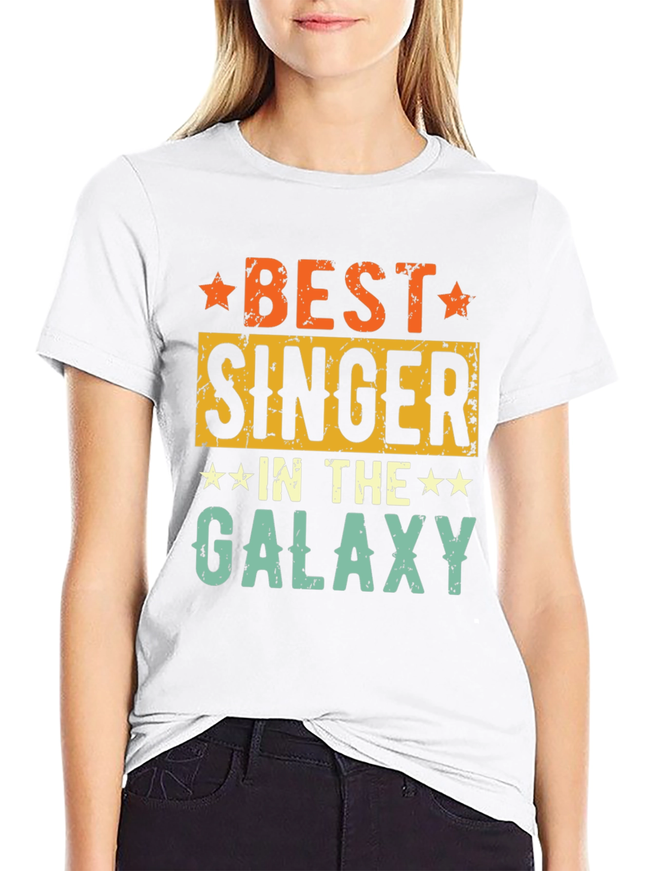 Best Singer in the Galaxy T-Shirt - Retro Design