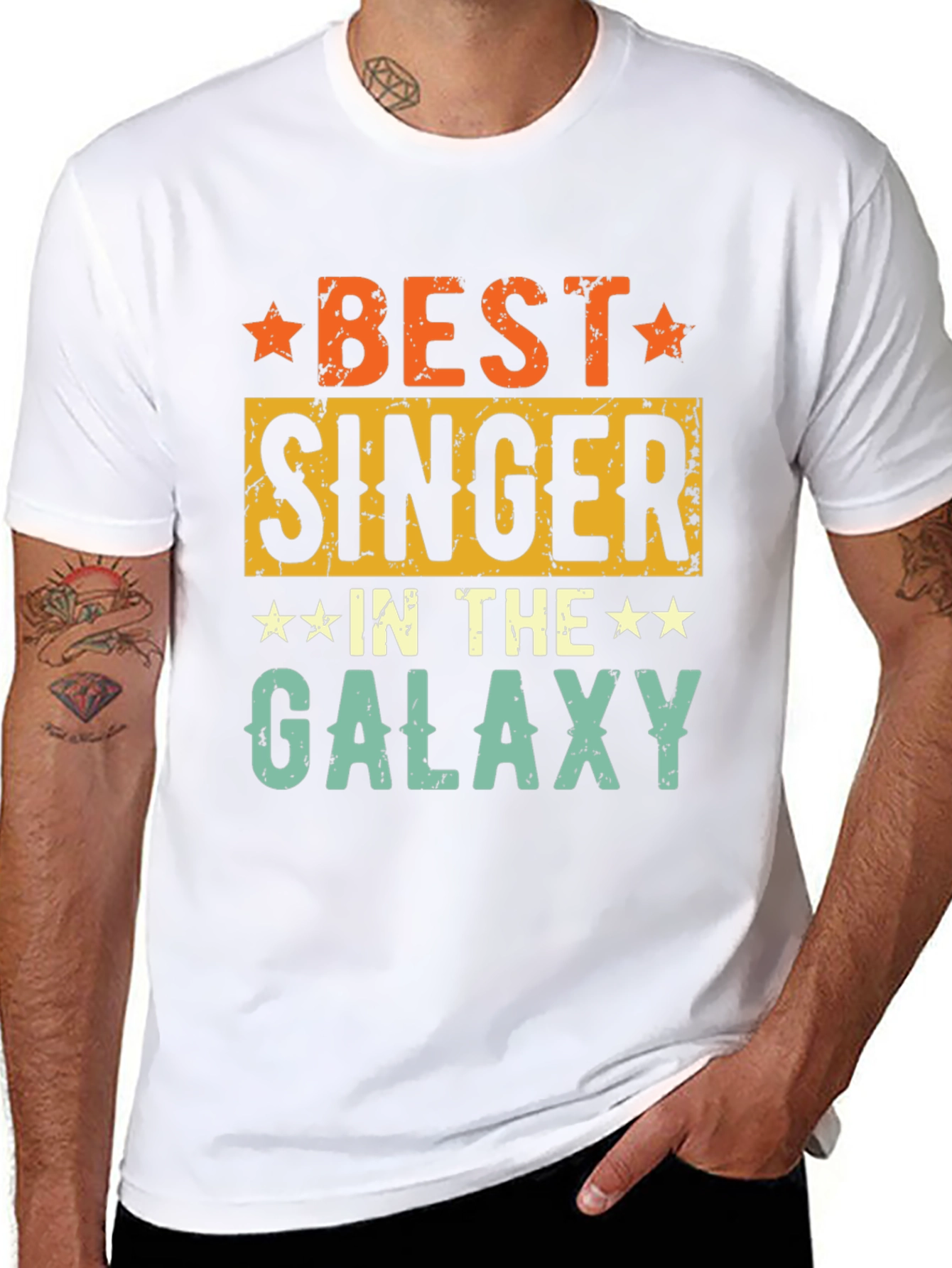 Best Singer in the Galaxy T-Shirt - Retro Design