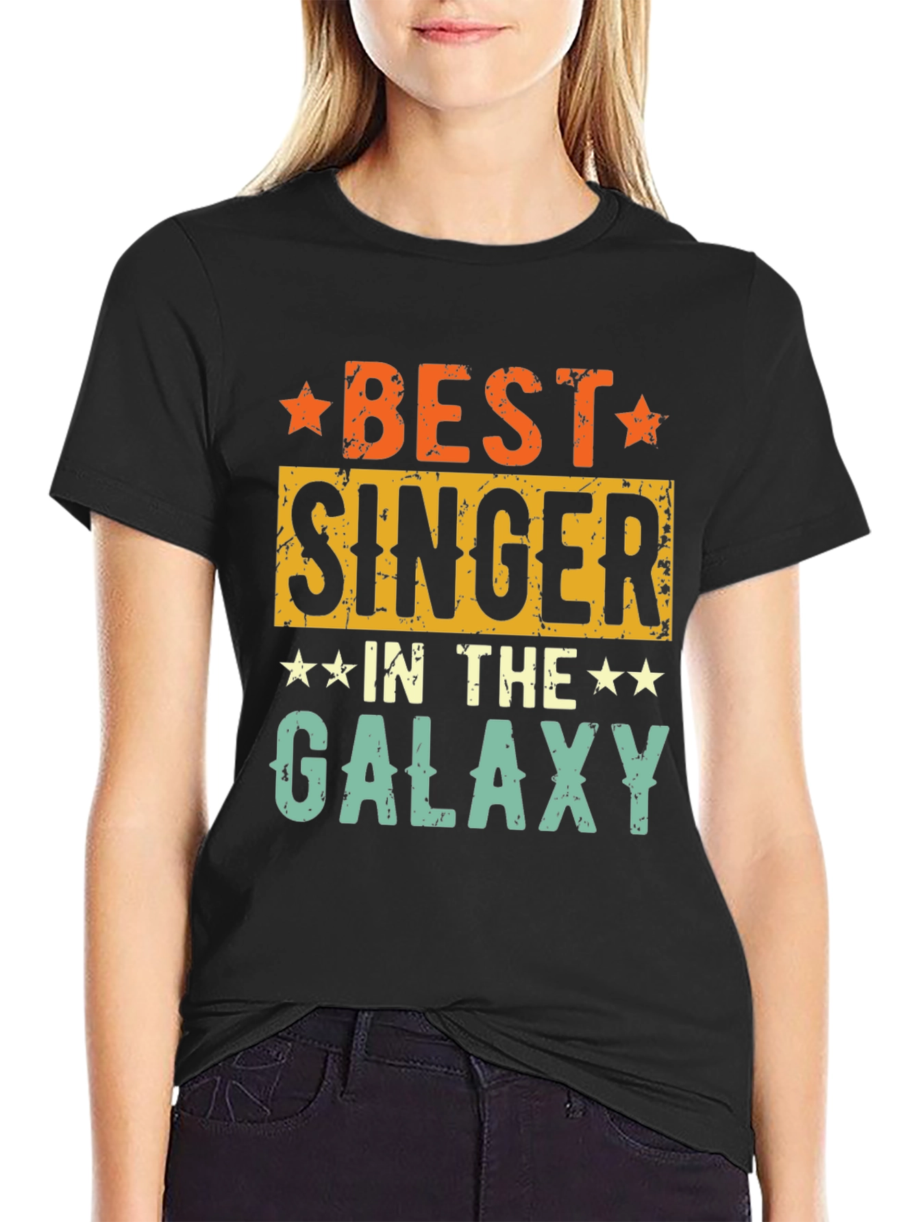 Best Singer in the Galaxy T-Shirt - Retro Design