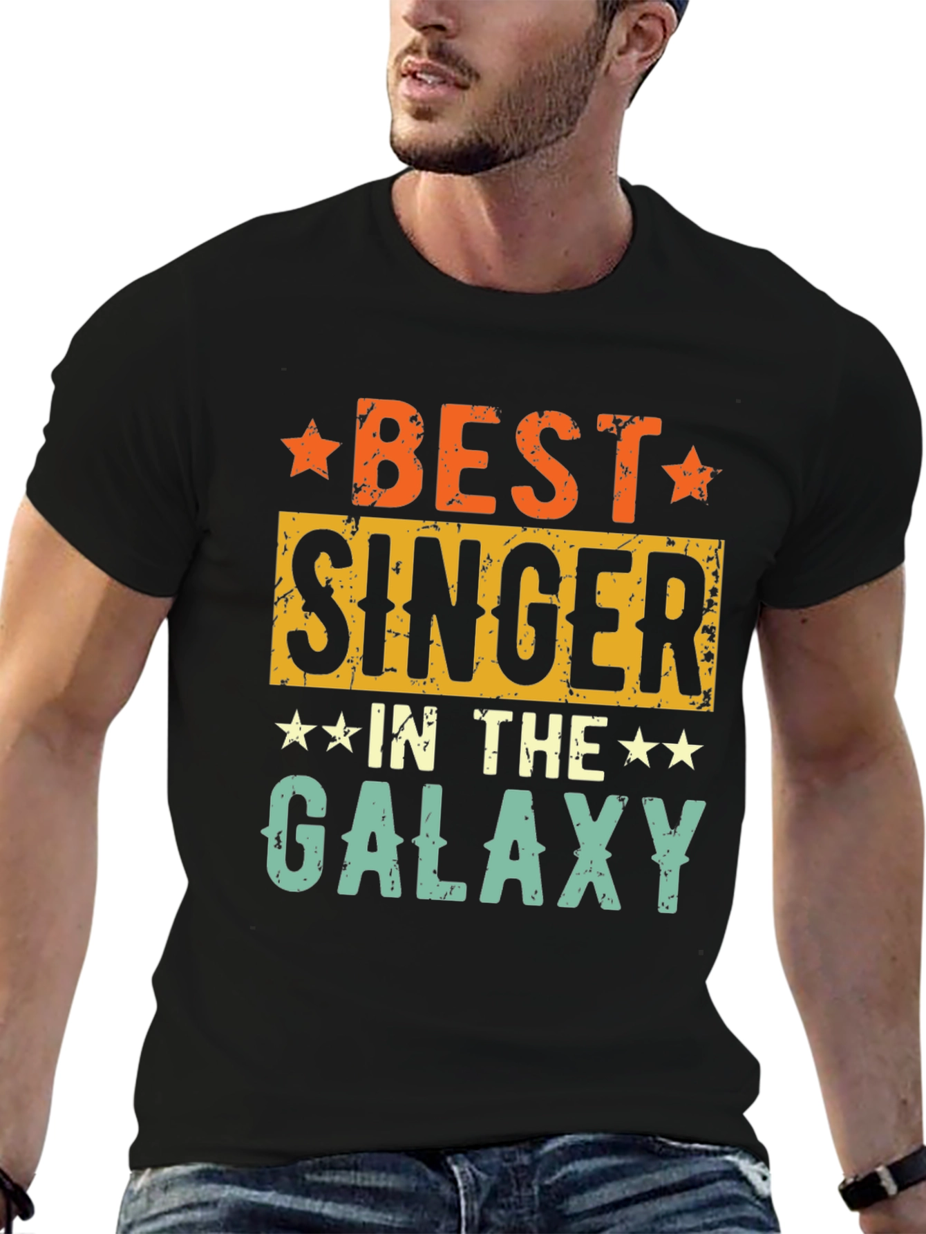 Best Singer in the Galaxy T-Shirt - Retro Design