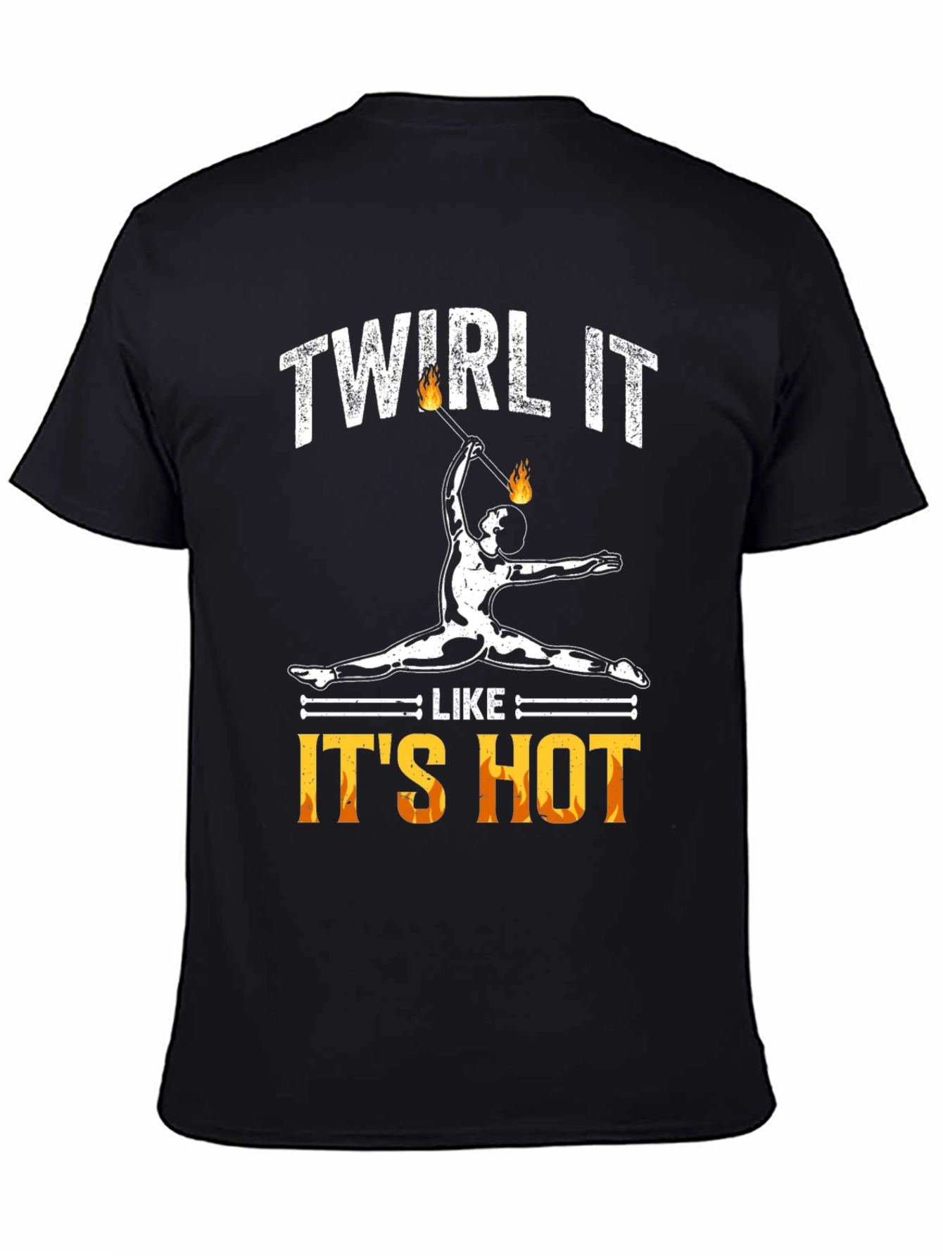 Twirl It Like Its Hot Black Graphic Tee