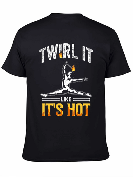 Twirl It Like Its Hot Black Graphic Tee