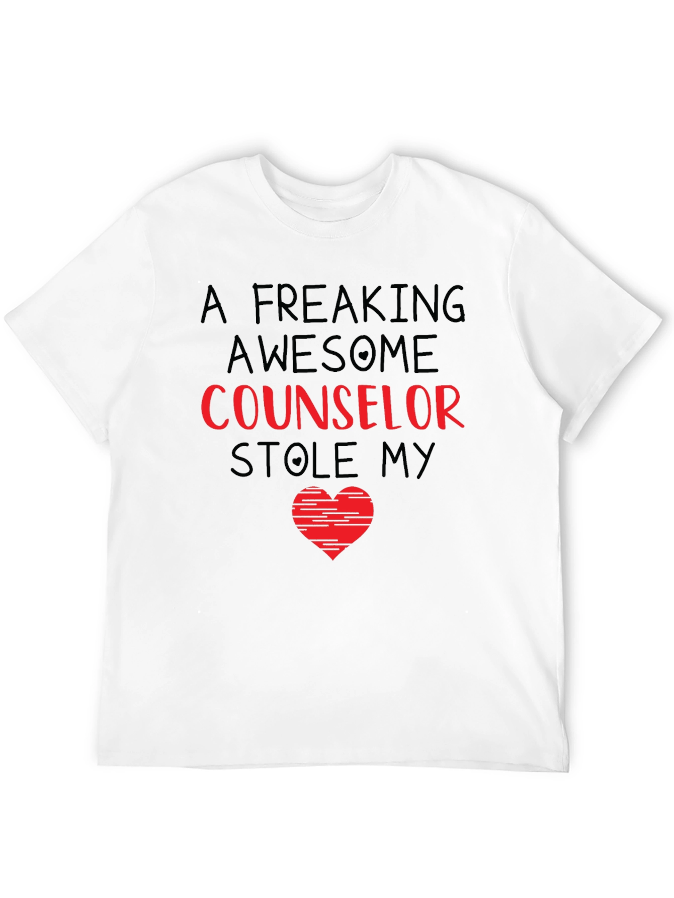 Awesome Counselor Heart T-Shirt