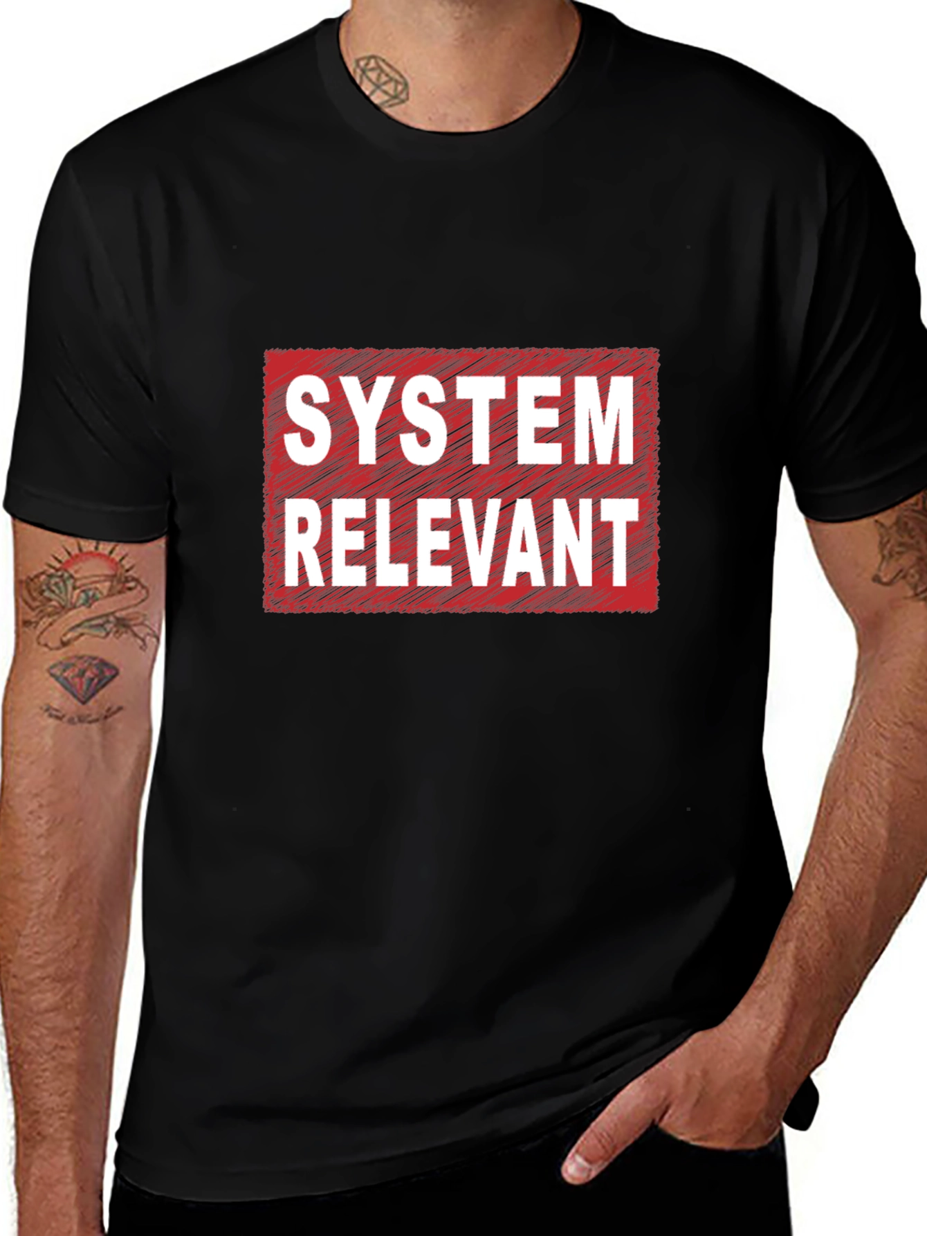 System Relevant Graphic Tee - Black