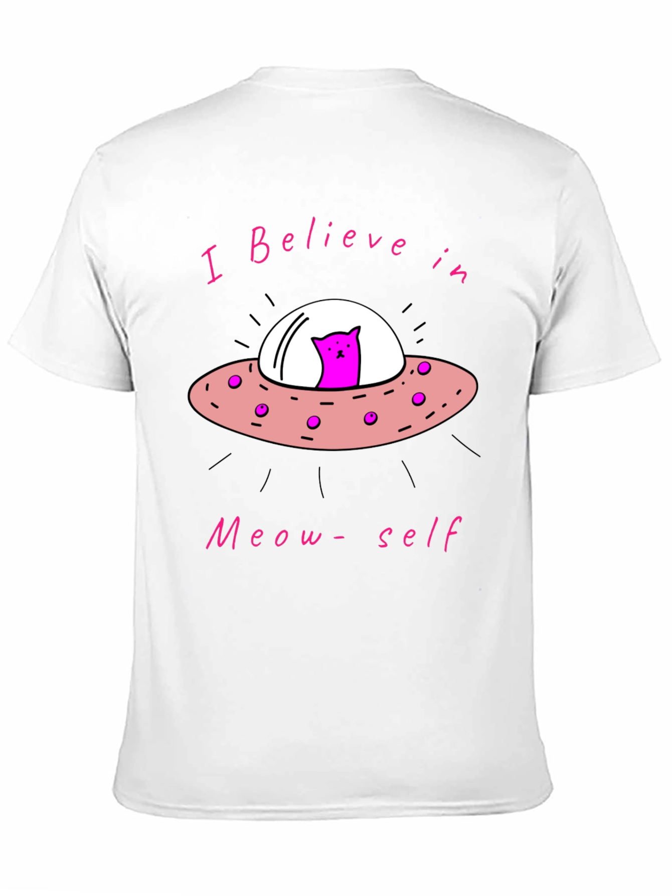 Believe in Meow-self Black T-Shirt