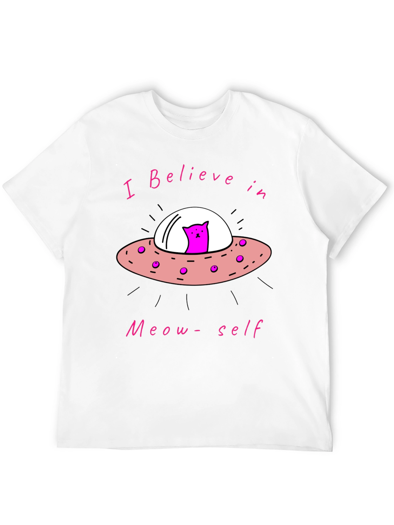Believe in Meow-self Black T-Shirt