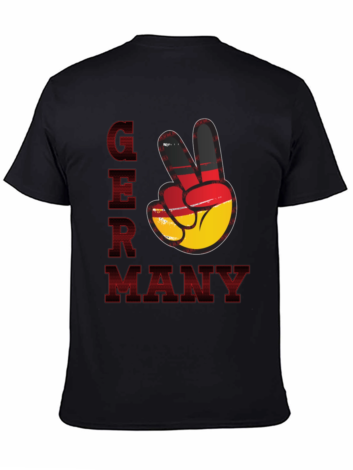 Germany Peace Sign T-Shirt - Black