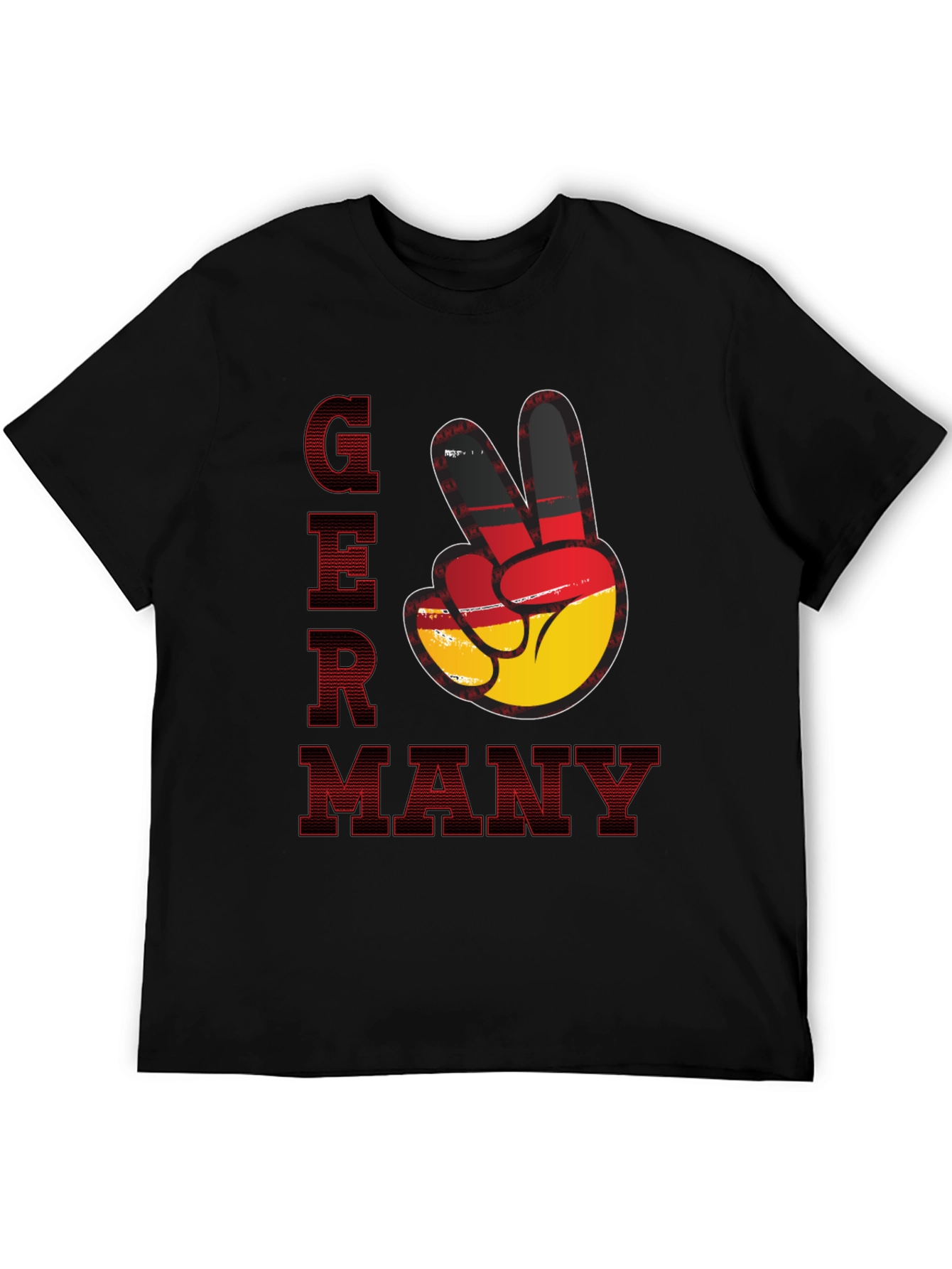 Germany Peace Sign T-Shirt - Black