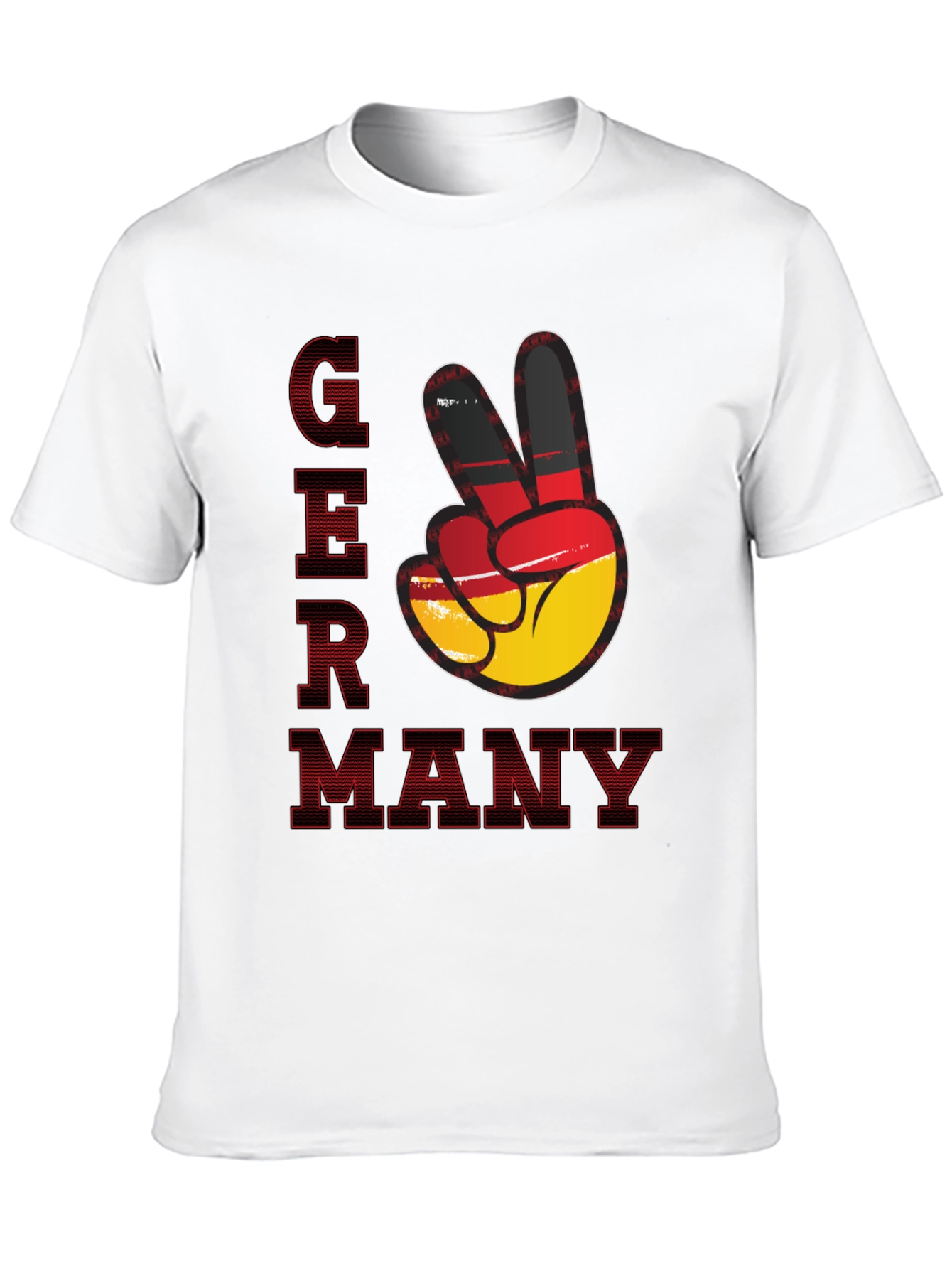 Germany Peace Sign T-Shirt - Black