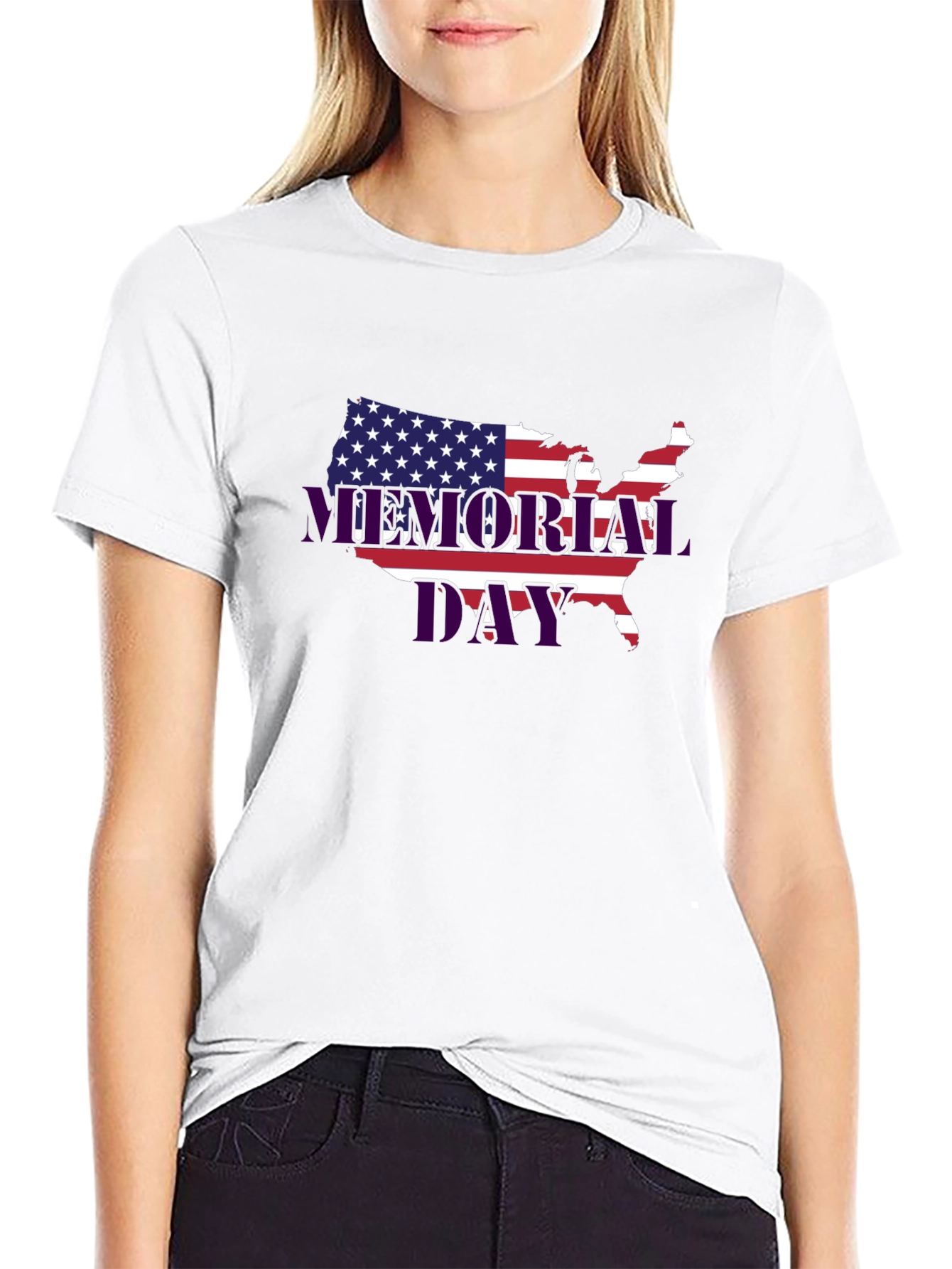 Memorial Day USA Flag T-Shirt