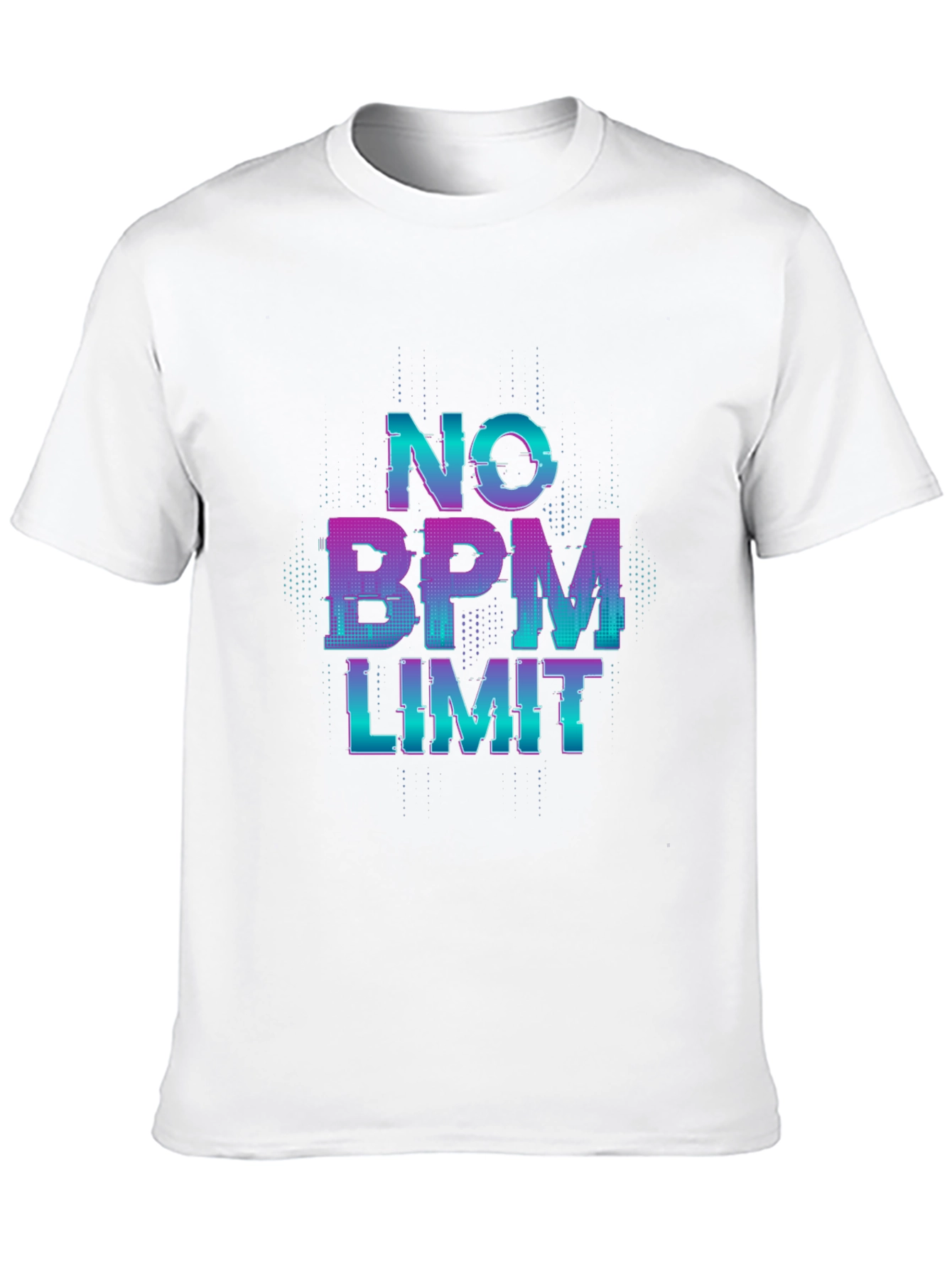 No BPM Limit Glitch T-Shirt - Music Lover Tee