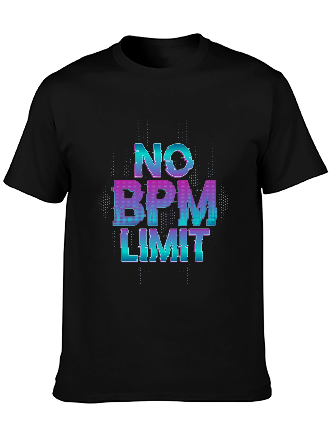 No BPM Limit Glitch T-Shirt - Music Lover Tee