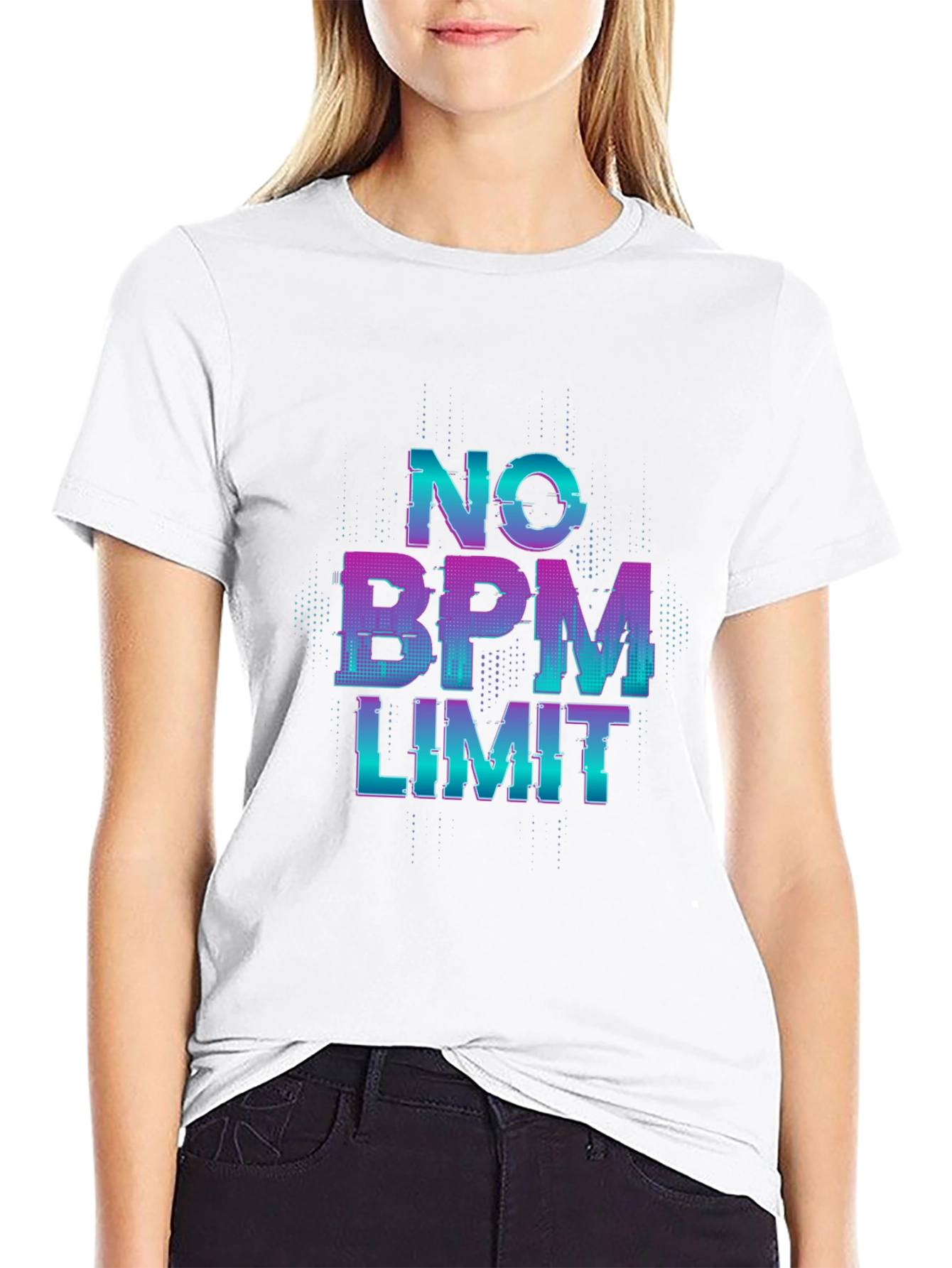 No BPM Limit Glitch T-Shirt - Music Lover Tee