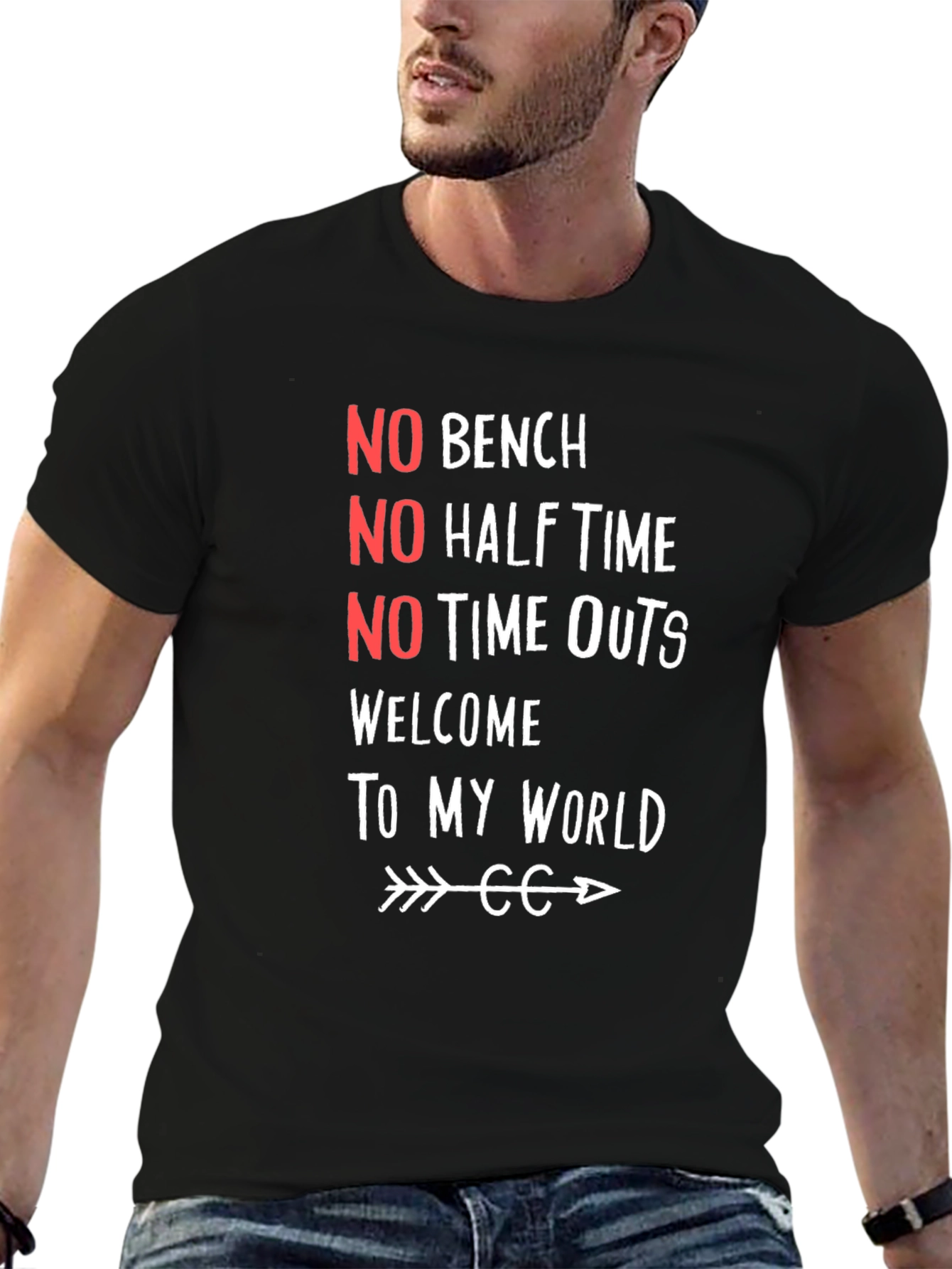 No Bench No Half Time Graphic Tee