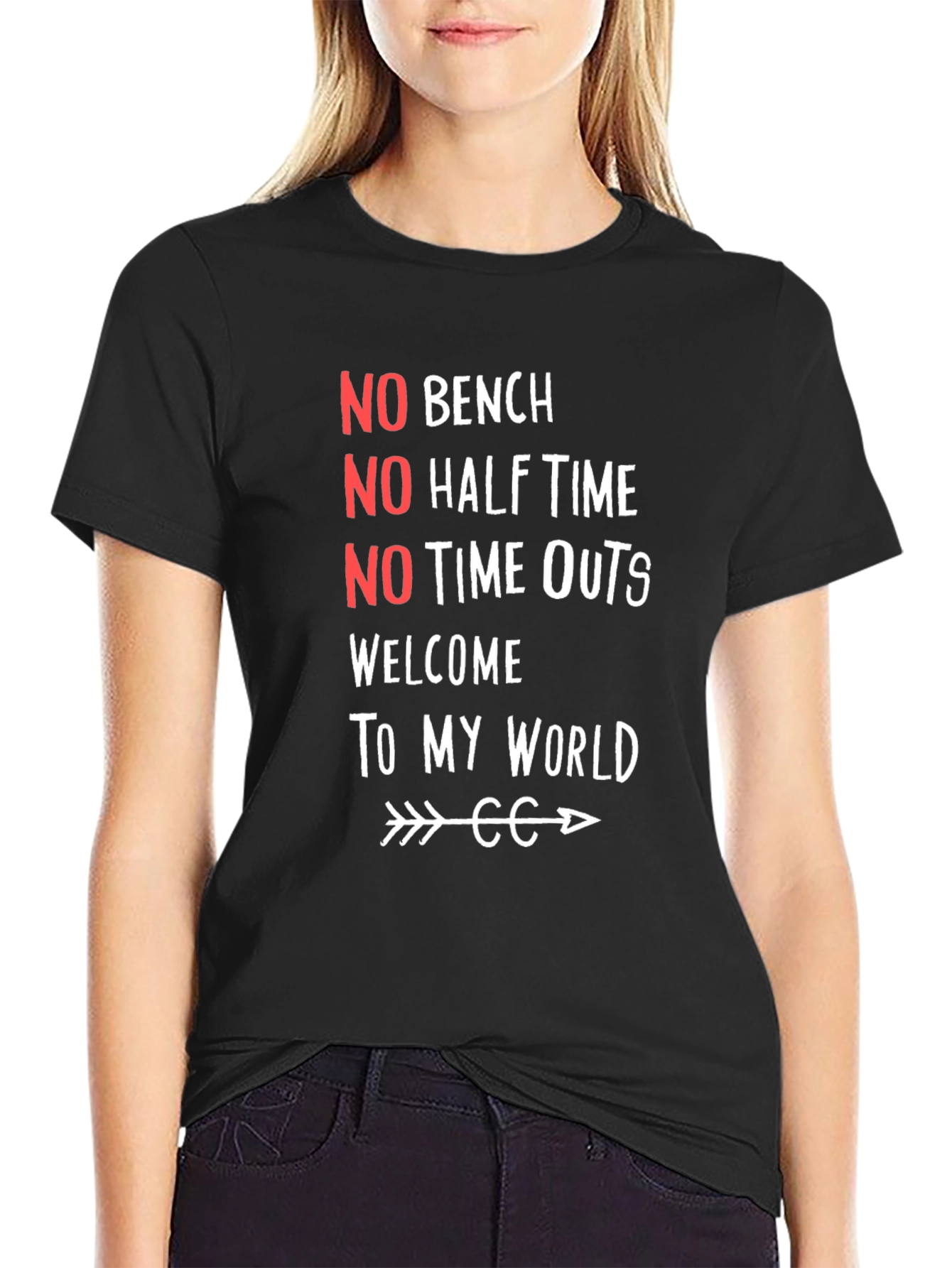 No Bench No Half Time Graphic Tee
