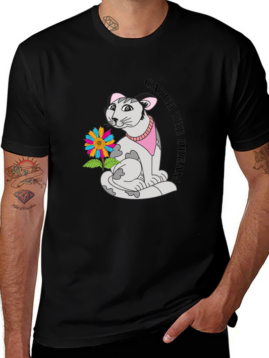 Catch the Dream Cat Graphic Tee - Unisex