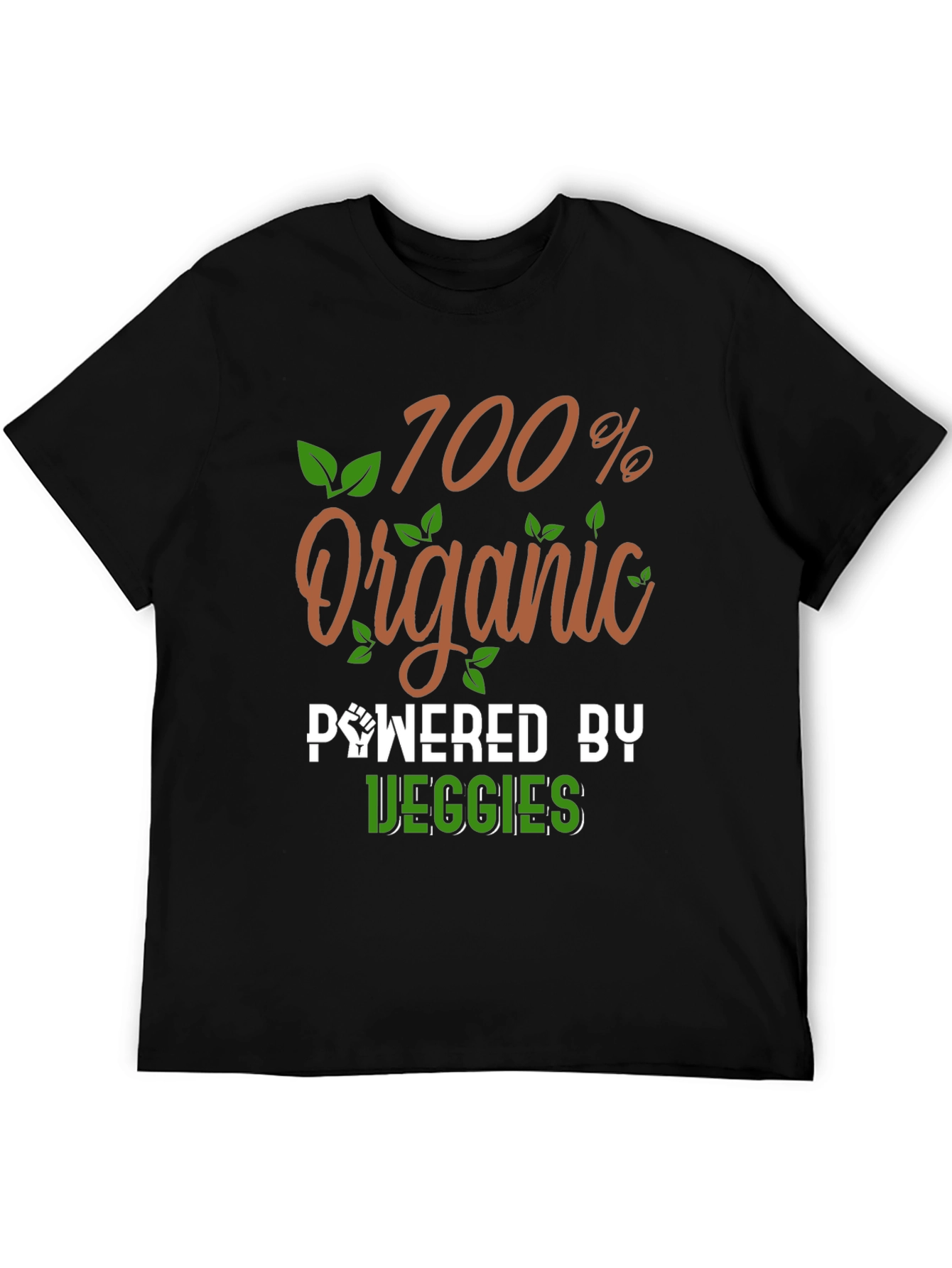 100% Organic Powered by Veggies T-Shirt