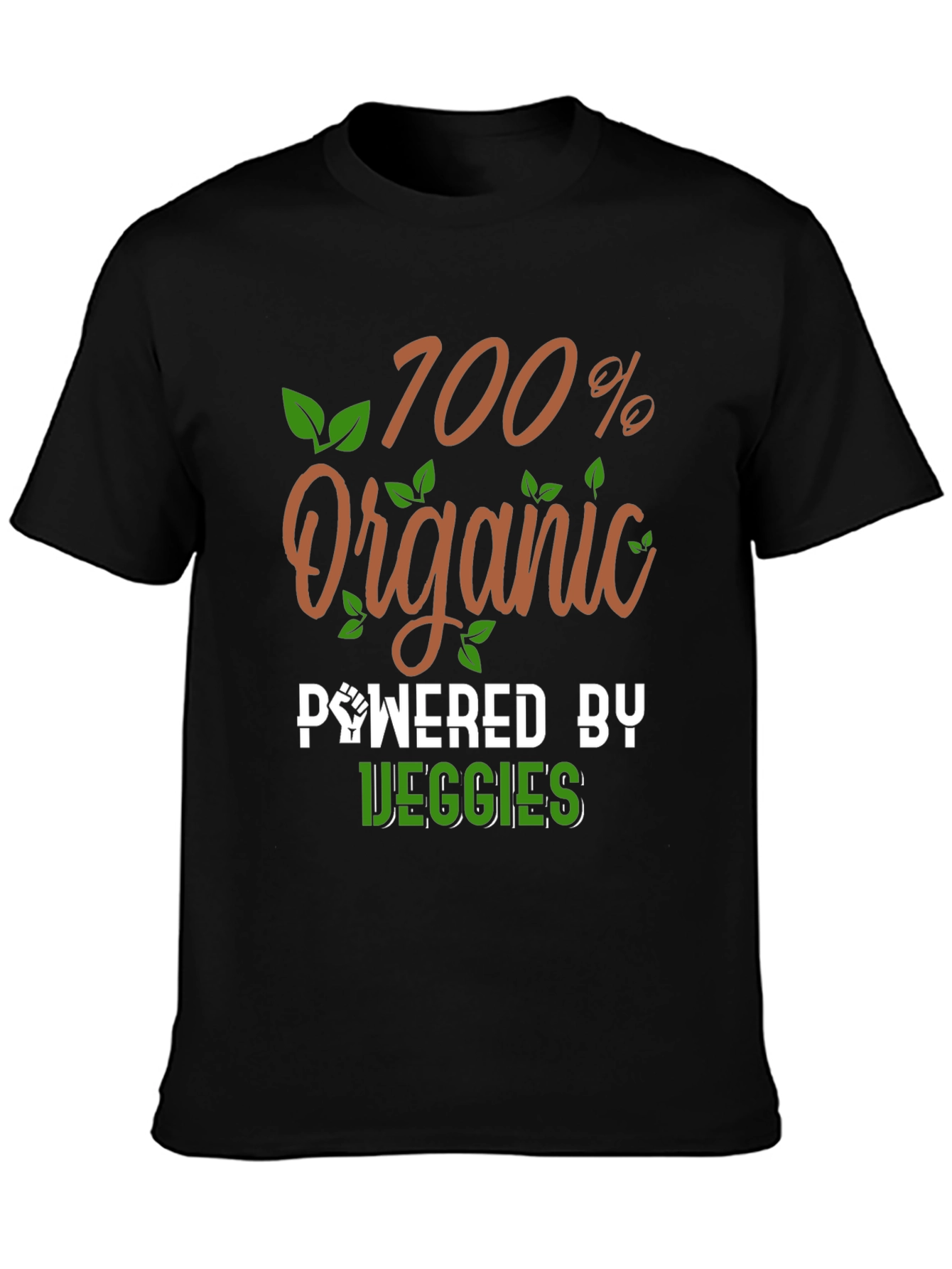 100% Organic Powered by Veggies T-Shirt