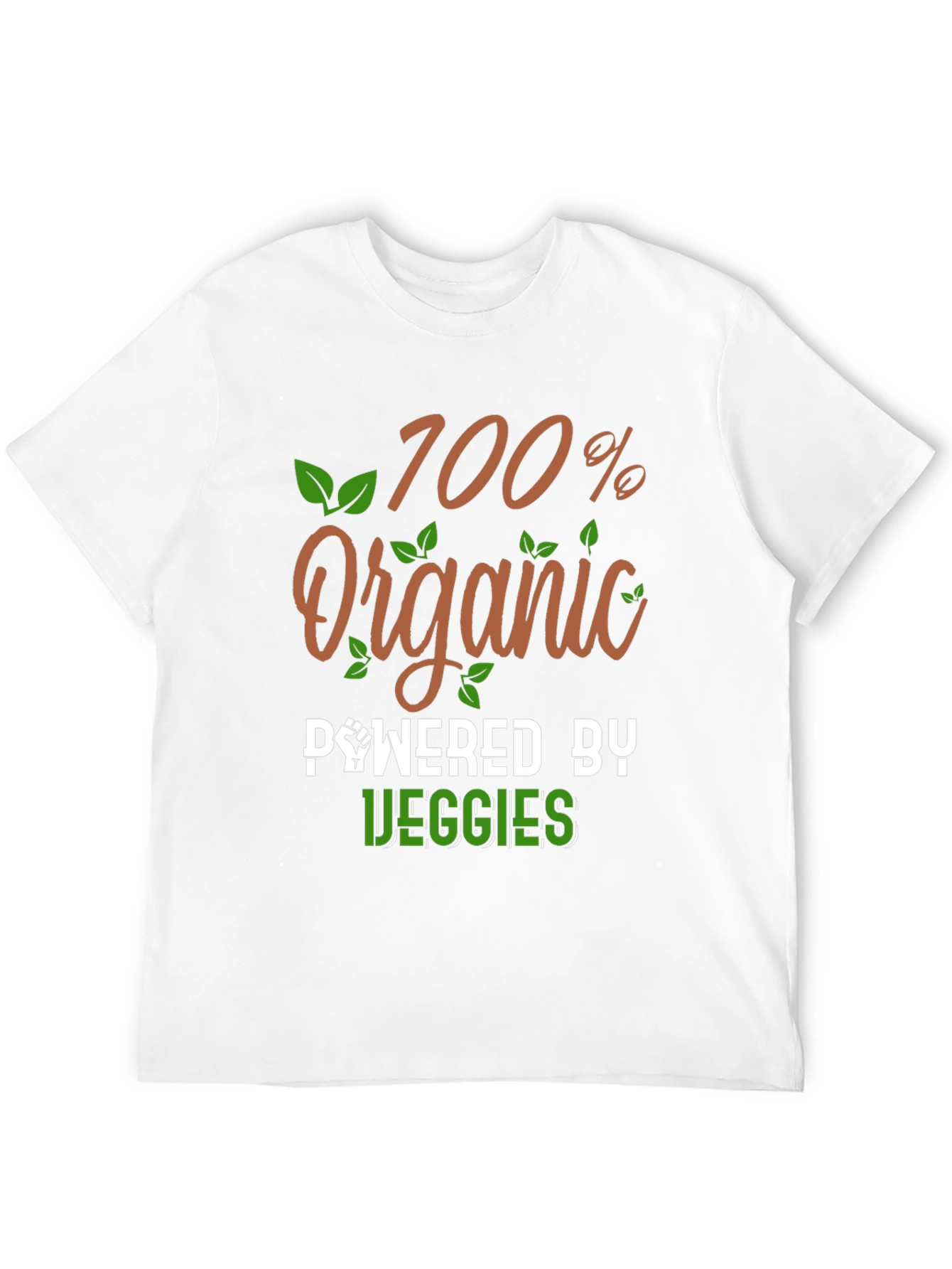 100% Organic Powered by Veggies T-Shirt