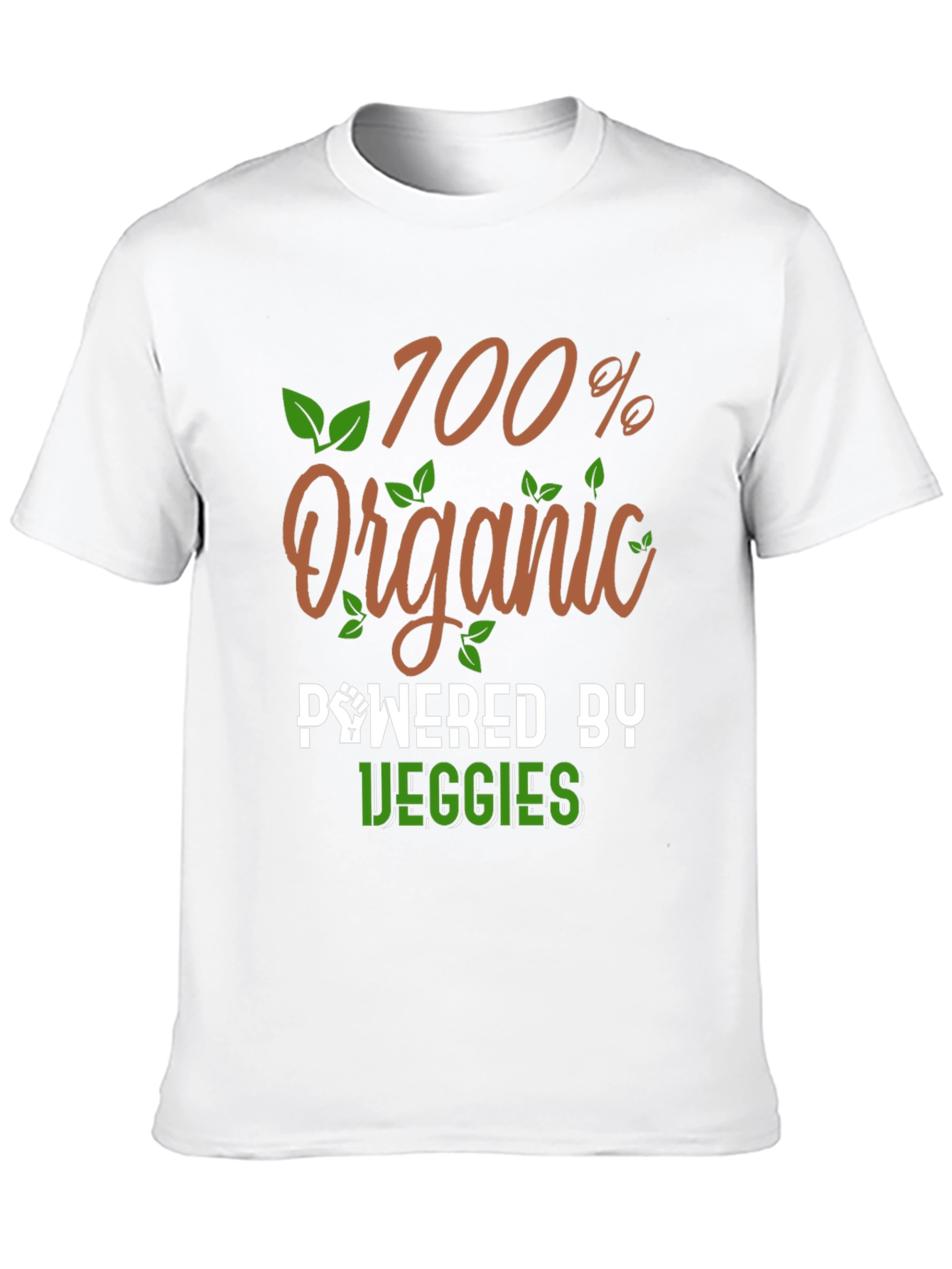100% Organic Powered by Veggies T-Shirt