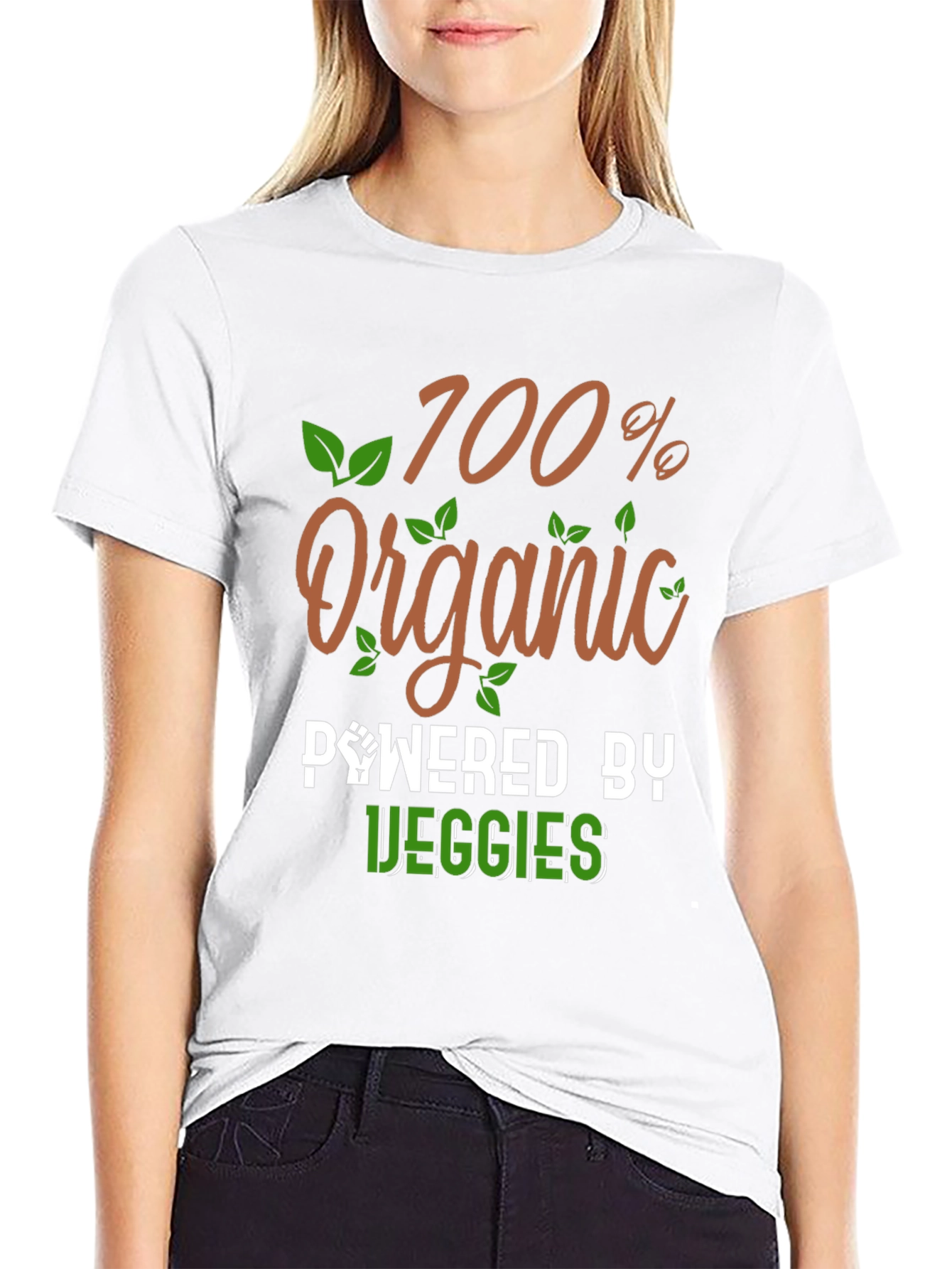 100% Organic Powered by Veggies T-Shirt
