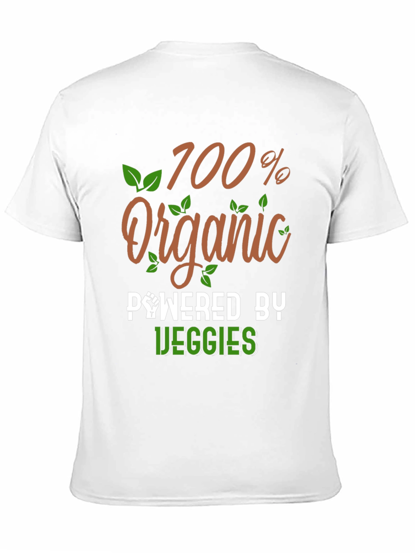 100% Organic Powered by Veggies T-Shirt